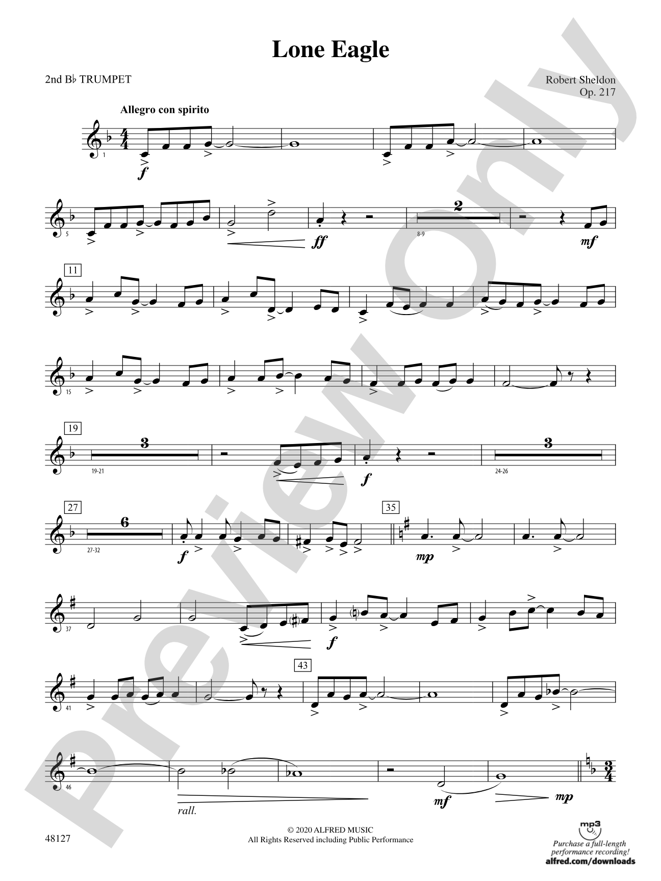Lone Eagle: 2nd B-flat Trumpet