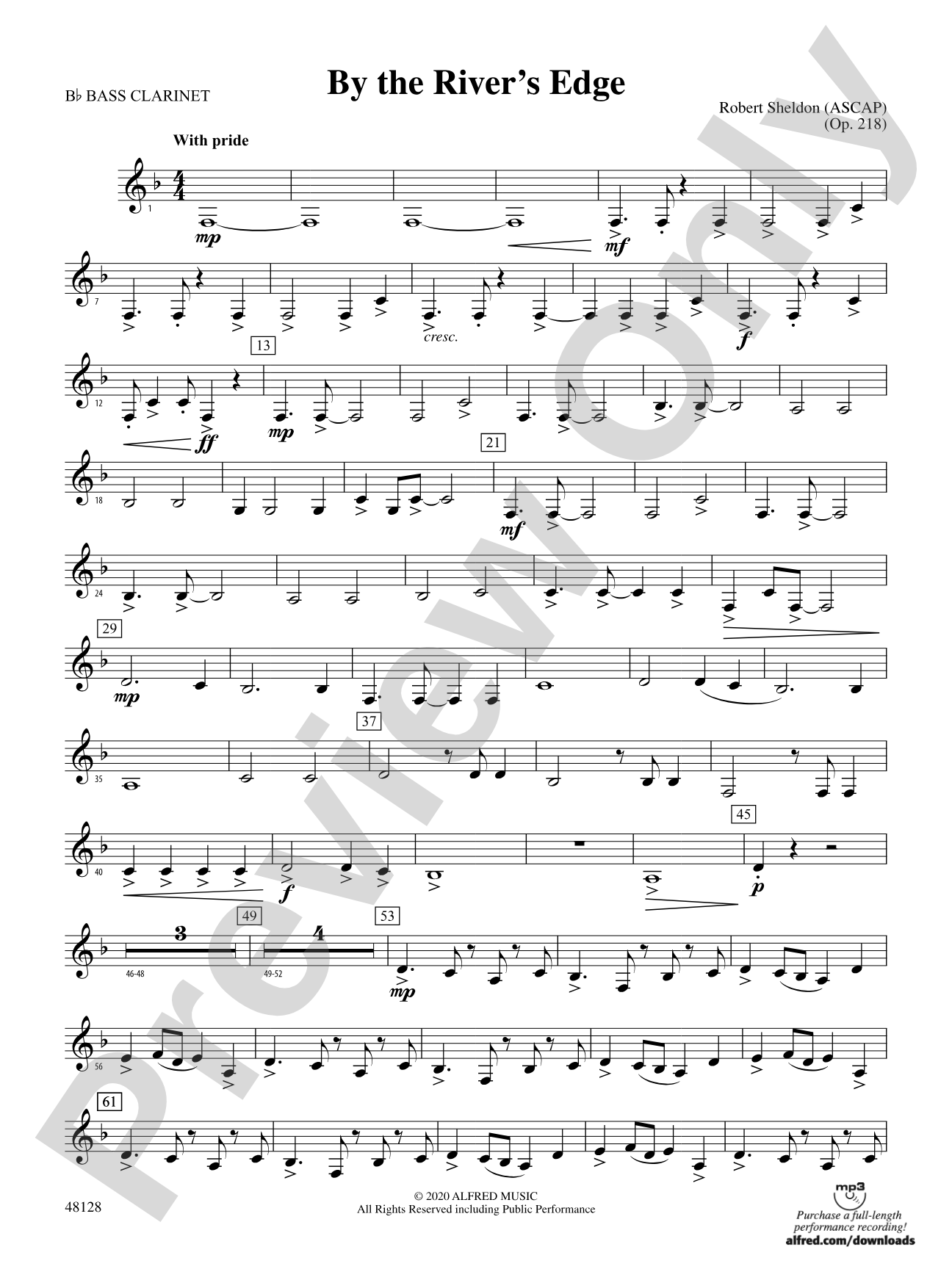 By the River's Edge: B-flat Bass Clarinet