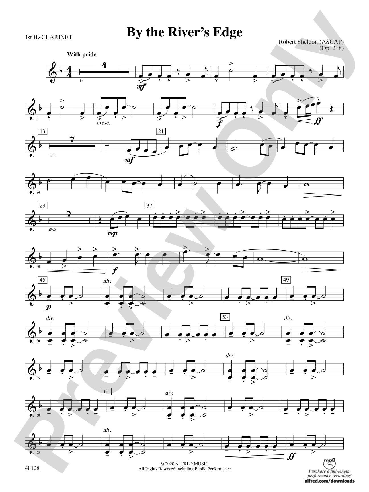 By the River's Edge: 1st B-flat Clarinet