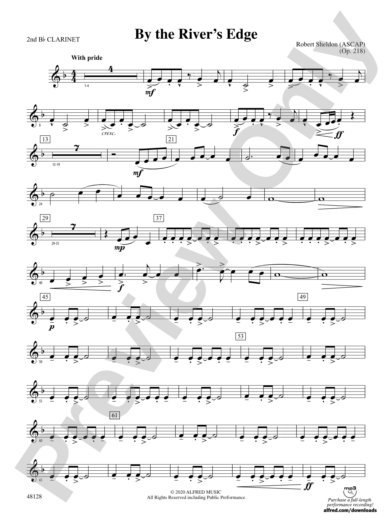 By the River's Edge: 2nd B-flat Clarinet