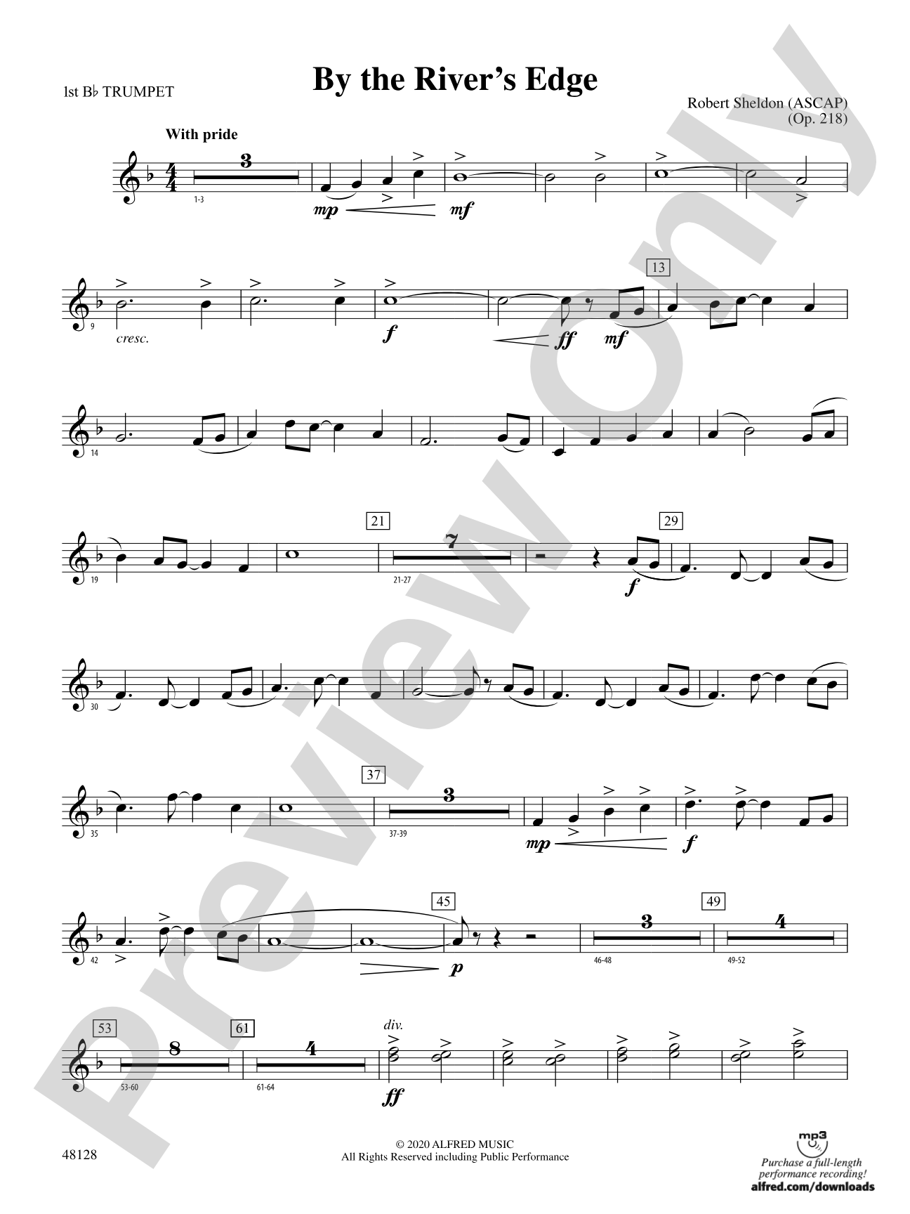 By the River's Edge: 1st B-flat Trumpet