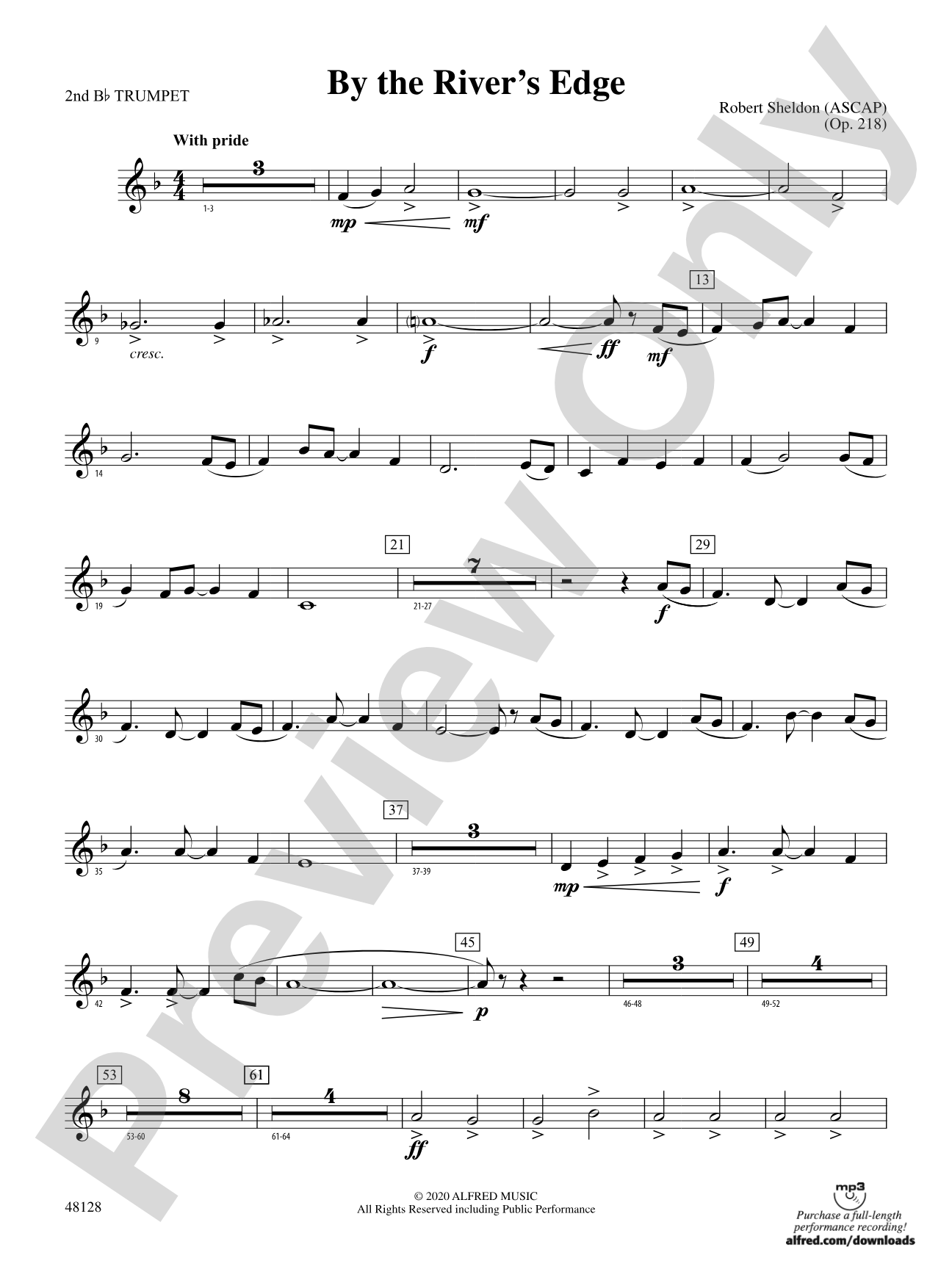 By the River's Edge: 2nd B-flat Trumpet
