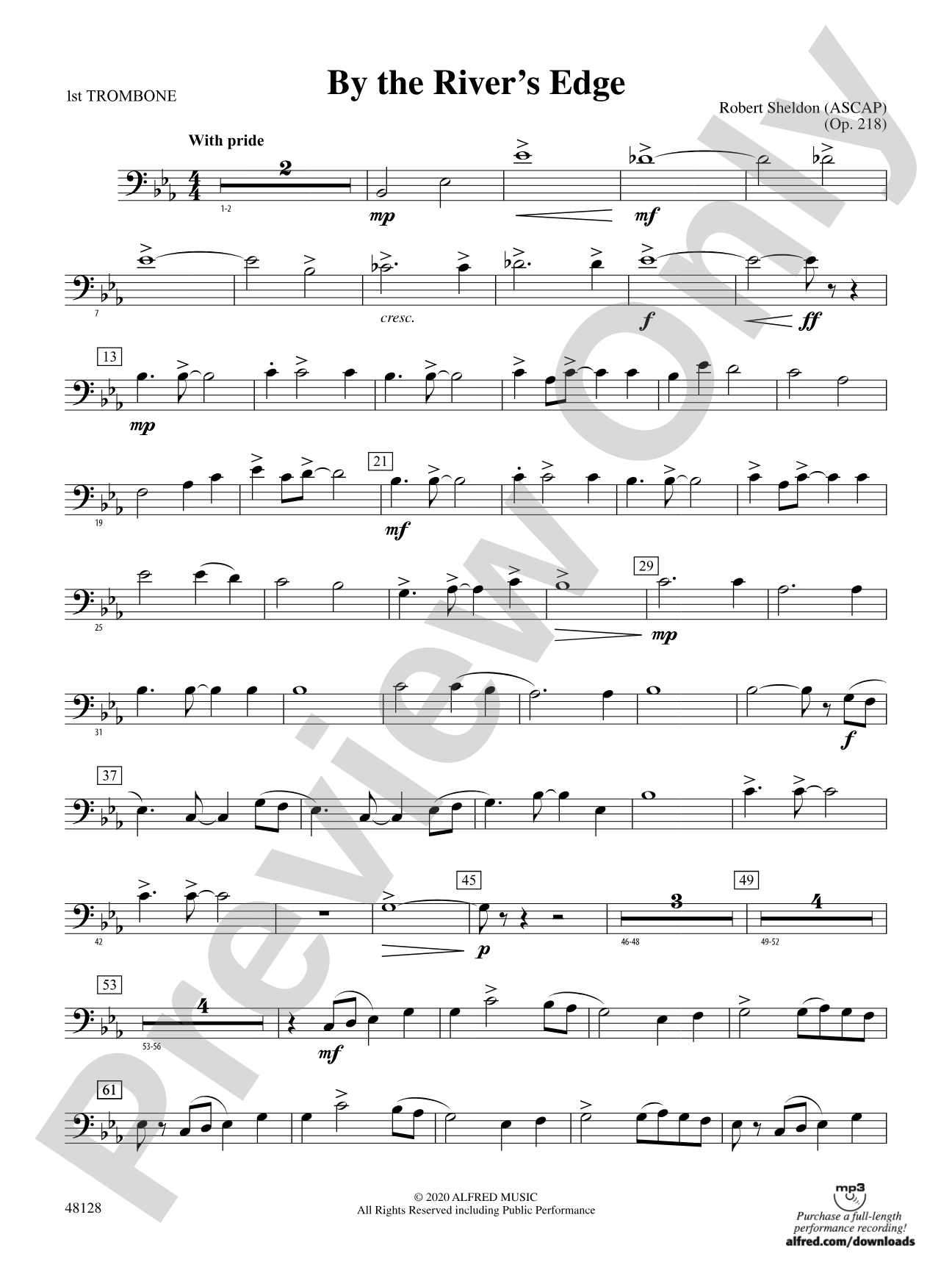 By the River's Edge: 1st Trombone