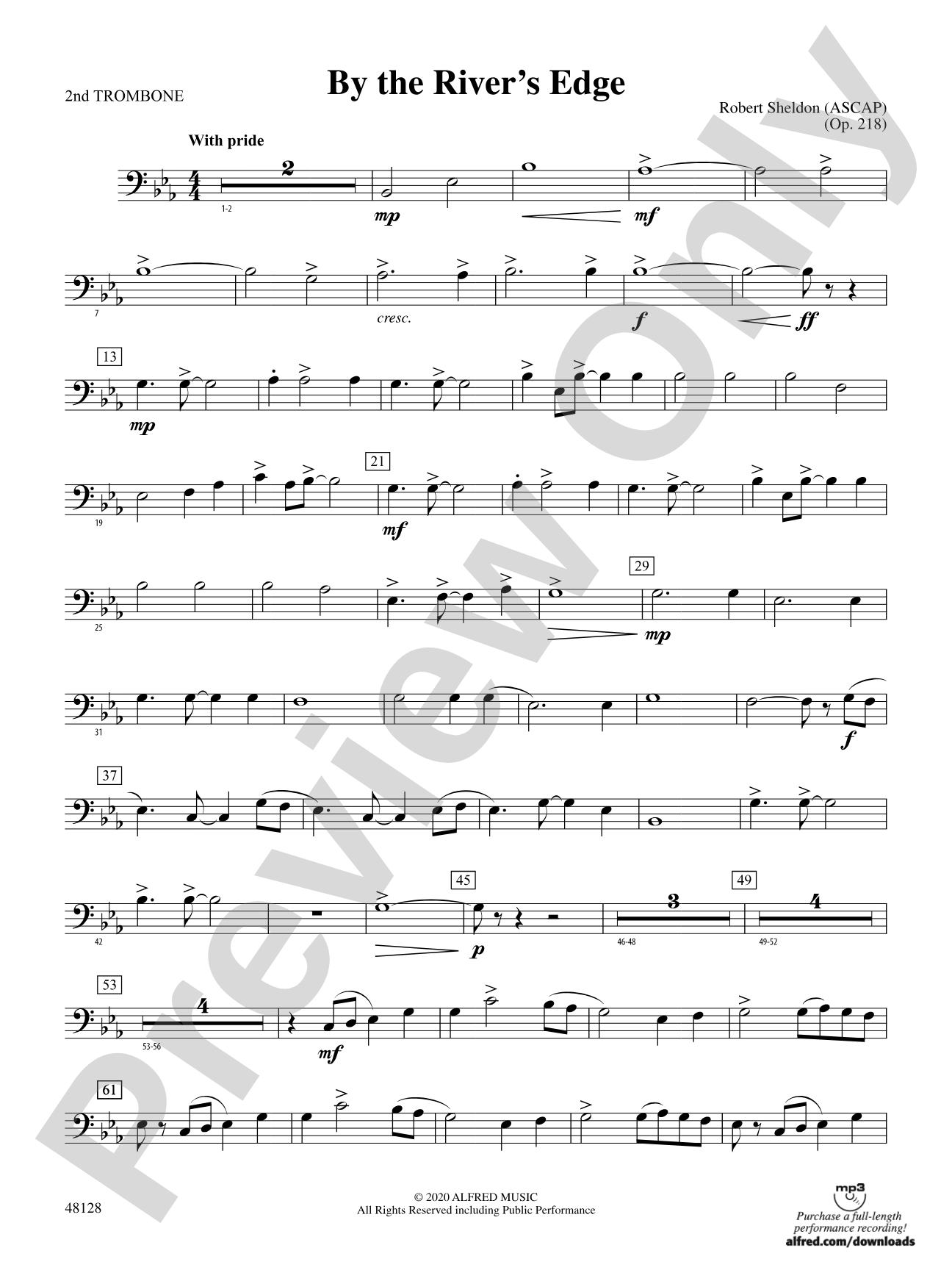 By the River's Edge: 2nd Trombone