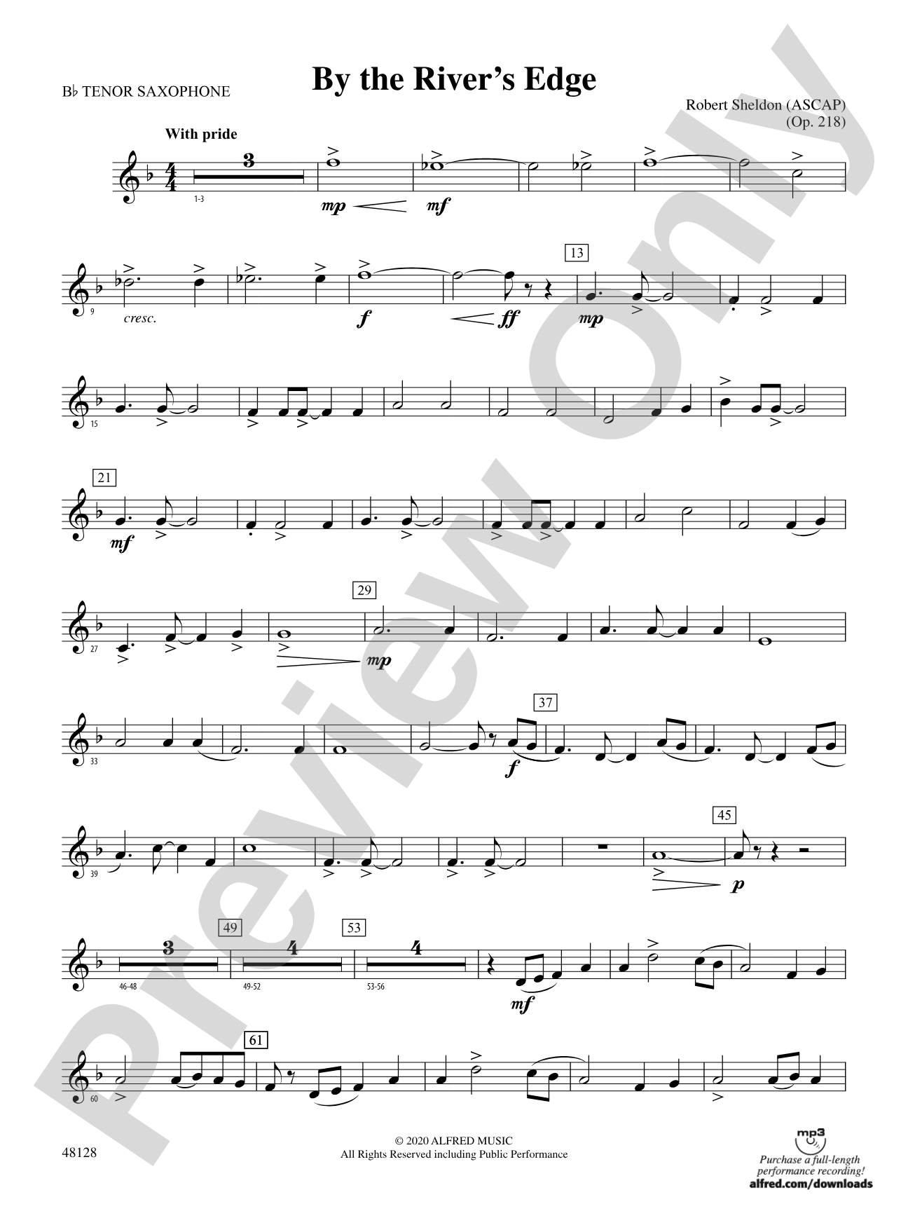 By the River's Edge: B-flat Tenor Saxophone
