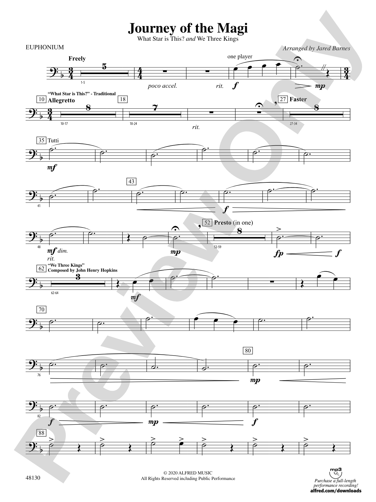 Journey of the Magi: Baritone B.C.