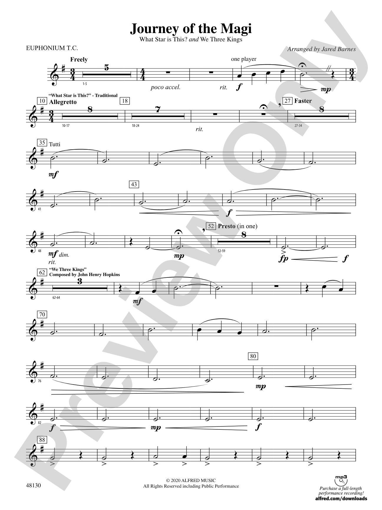 Journey of the Magi: Baritone T.C.