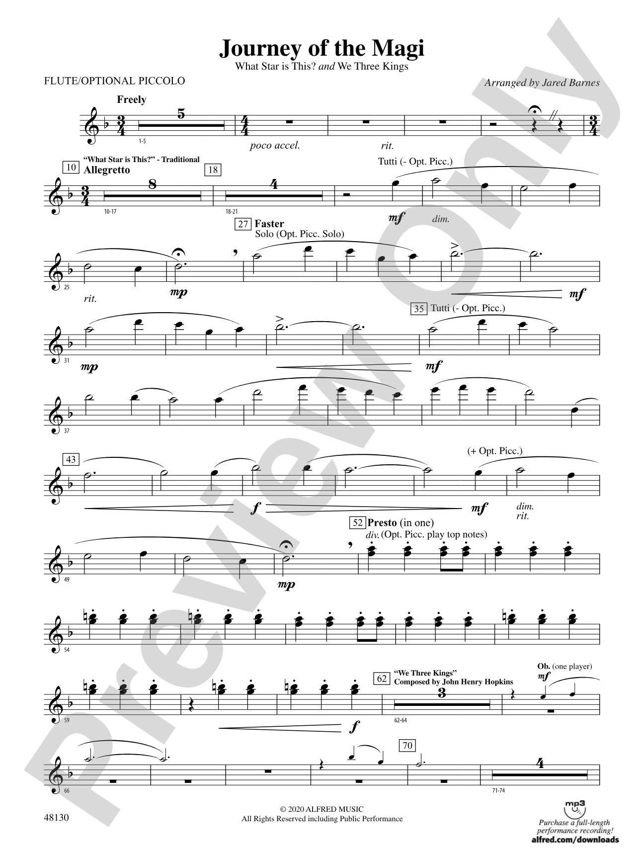 Journey of the Magi: Flute