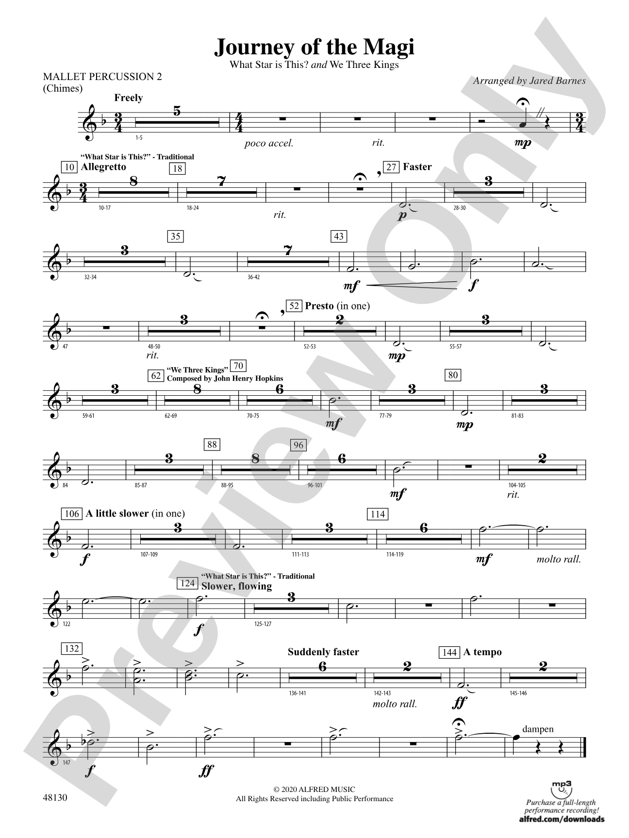 Journey of the Magi: 2nd Mallet Percussion
