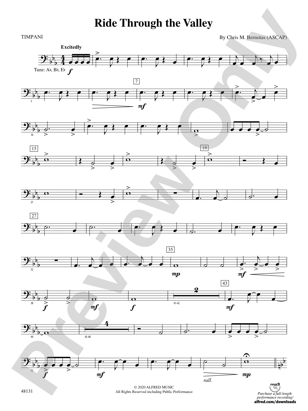 Ride Through the Valley: Timpani