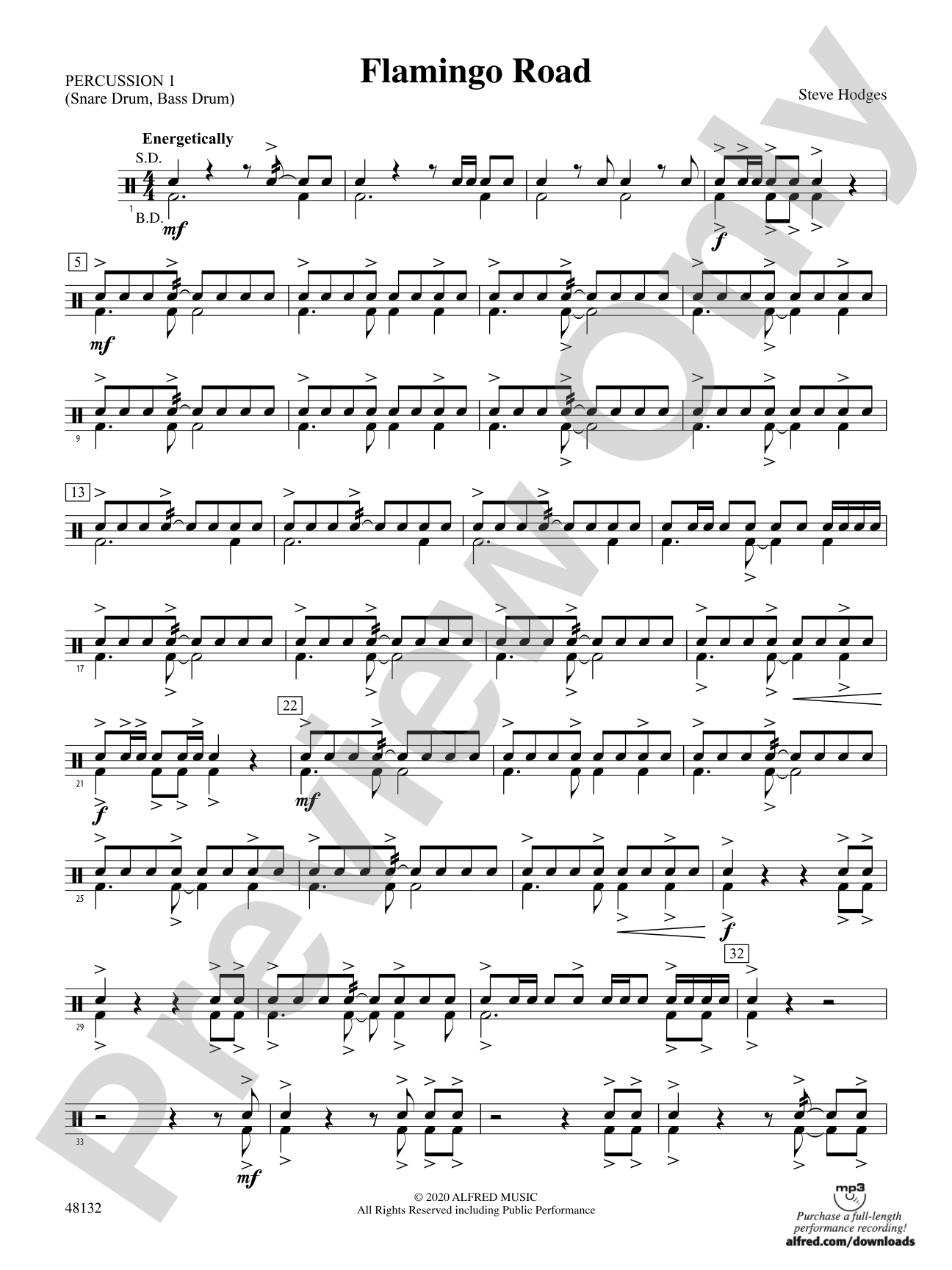 Flamingo Road: 1st Percussion