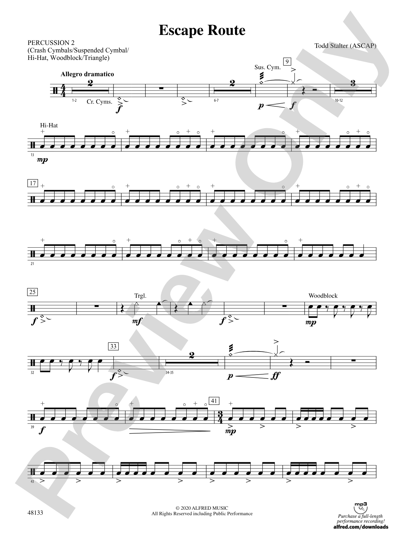 Escape Route: 2nd Percussion