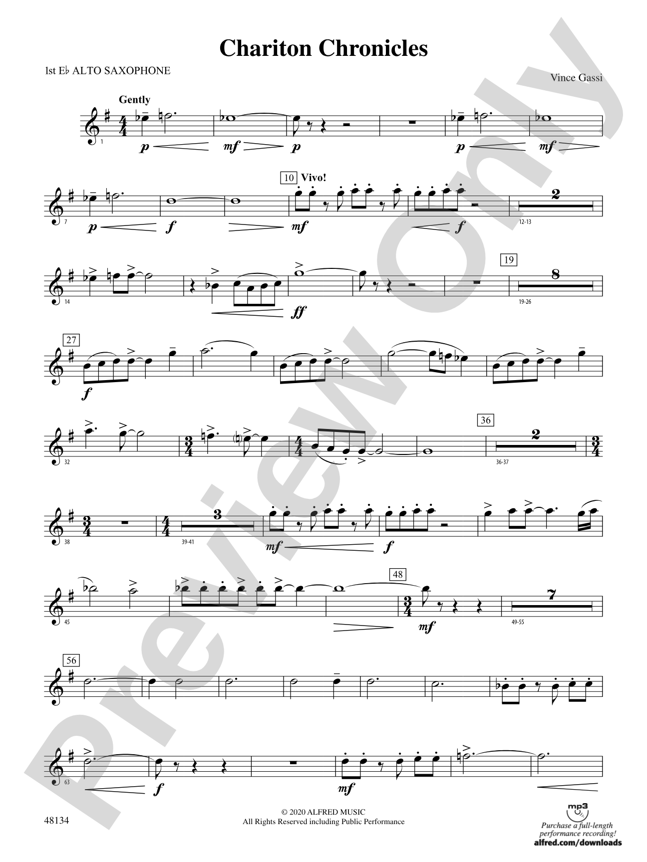 Chariton Chronicles: E-flat Alto Saxophone