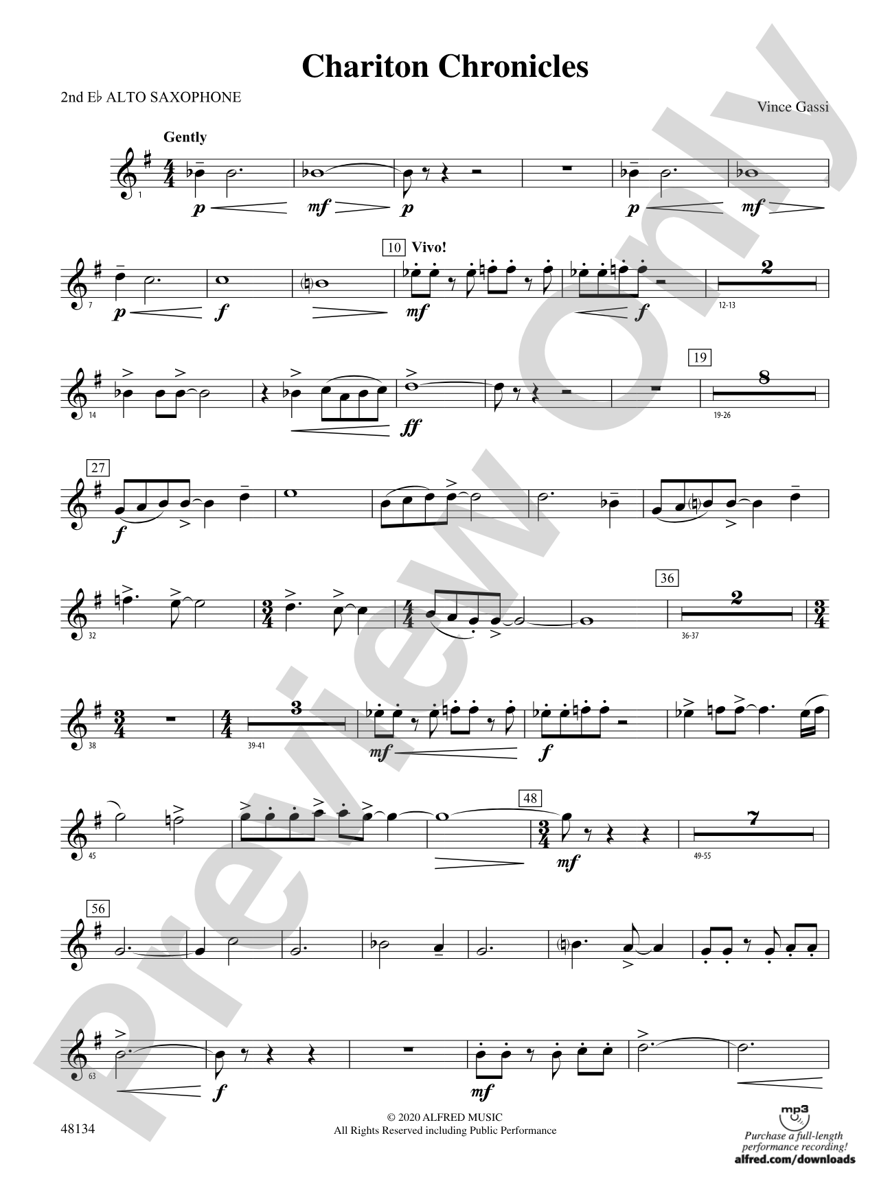 Chariton Chronicles: 2nd E-flat Alto Saxophone