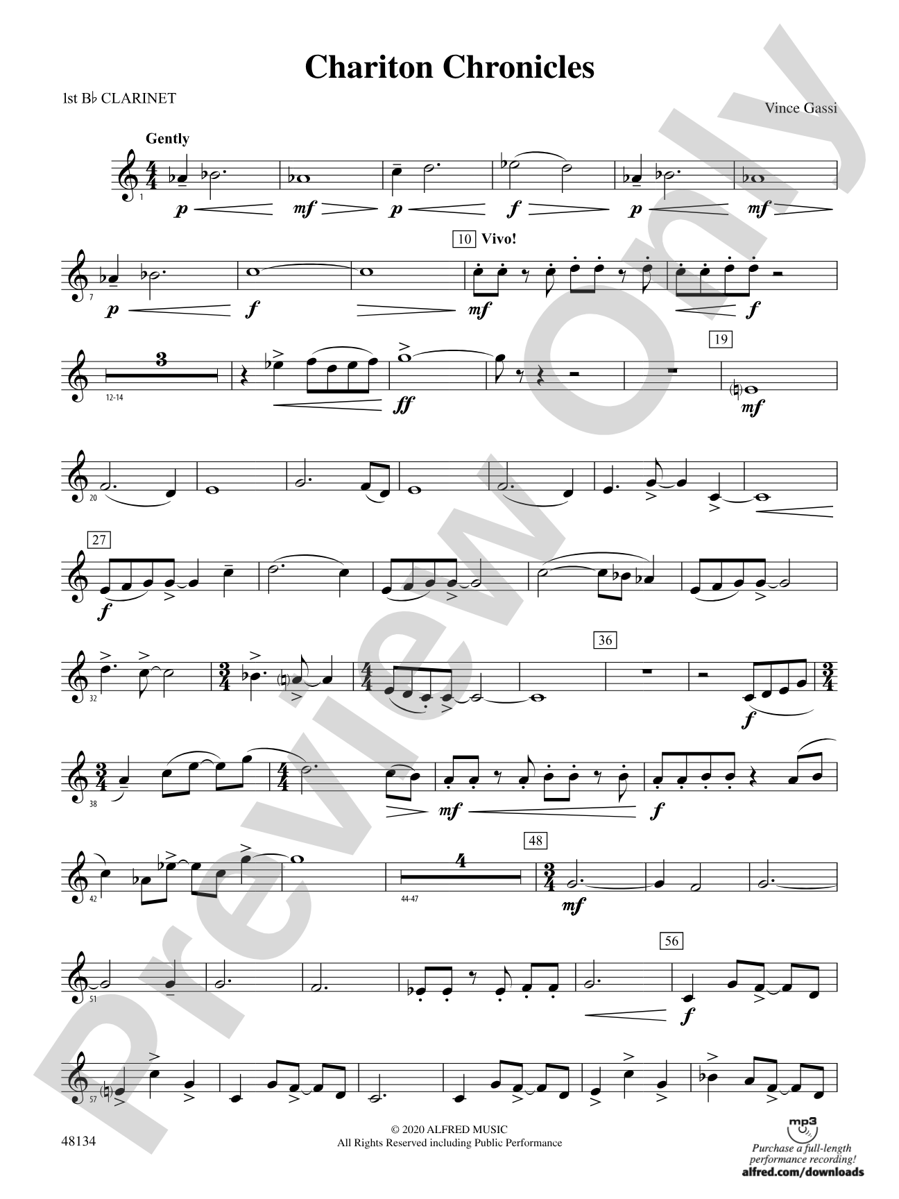 Chariton Chronicles: 1st B-flat Clarinet