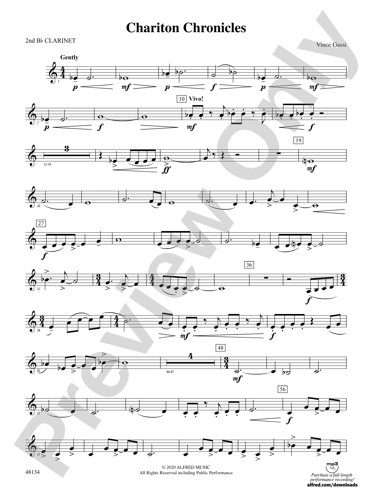 Chariton Chronicles: 2nd B-flat Clarinet