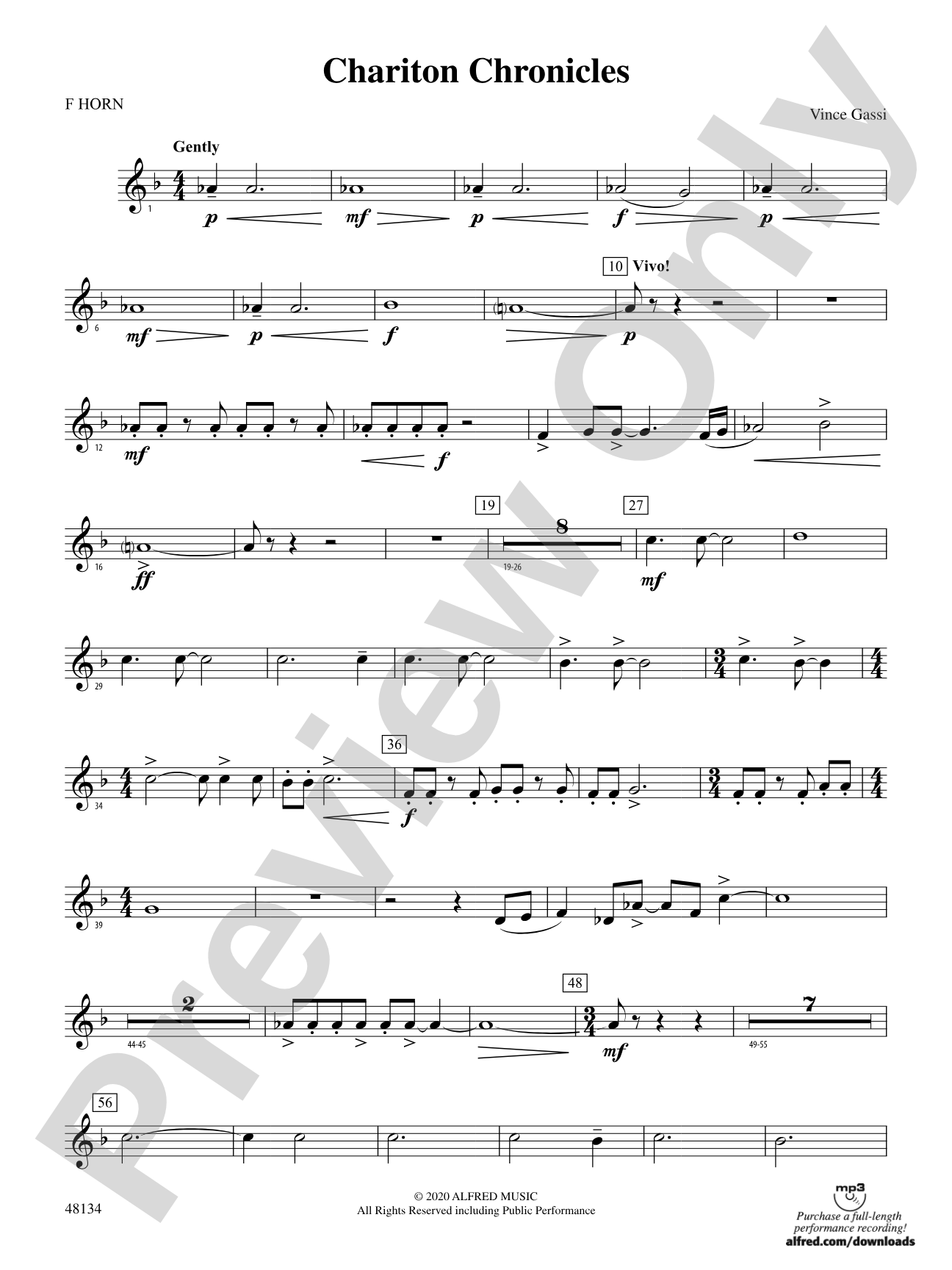 Chariton Chronicles: 1st F Horn