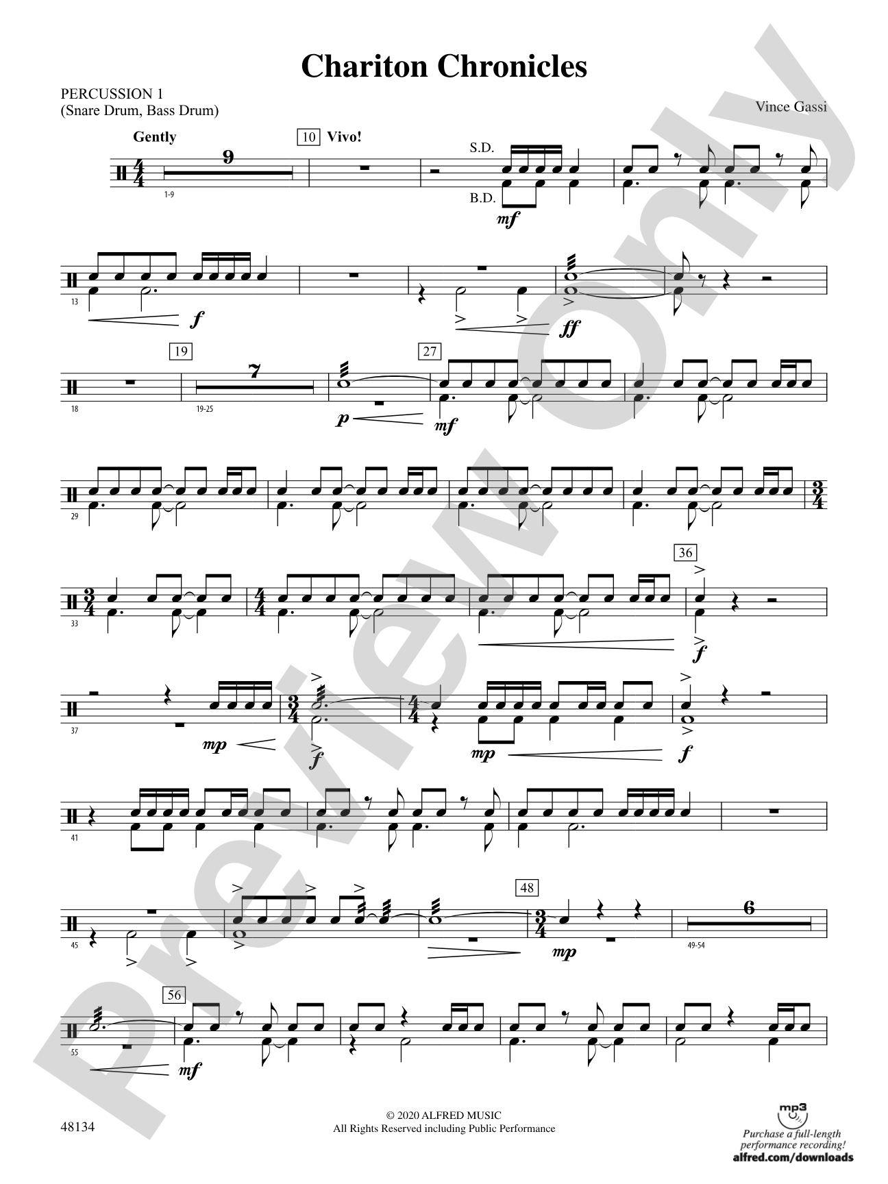 Chariton Chronicles: 1st Percussion