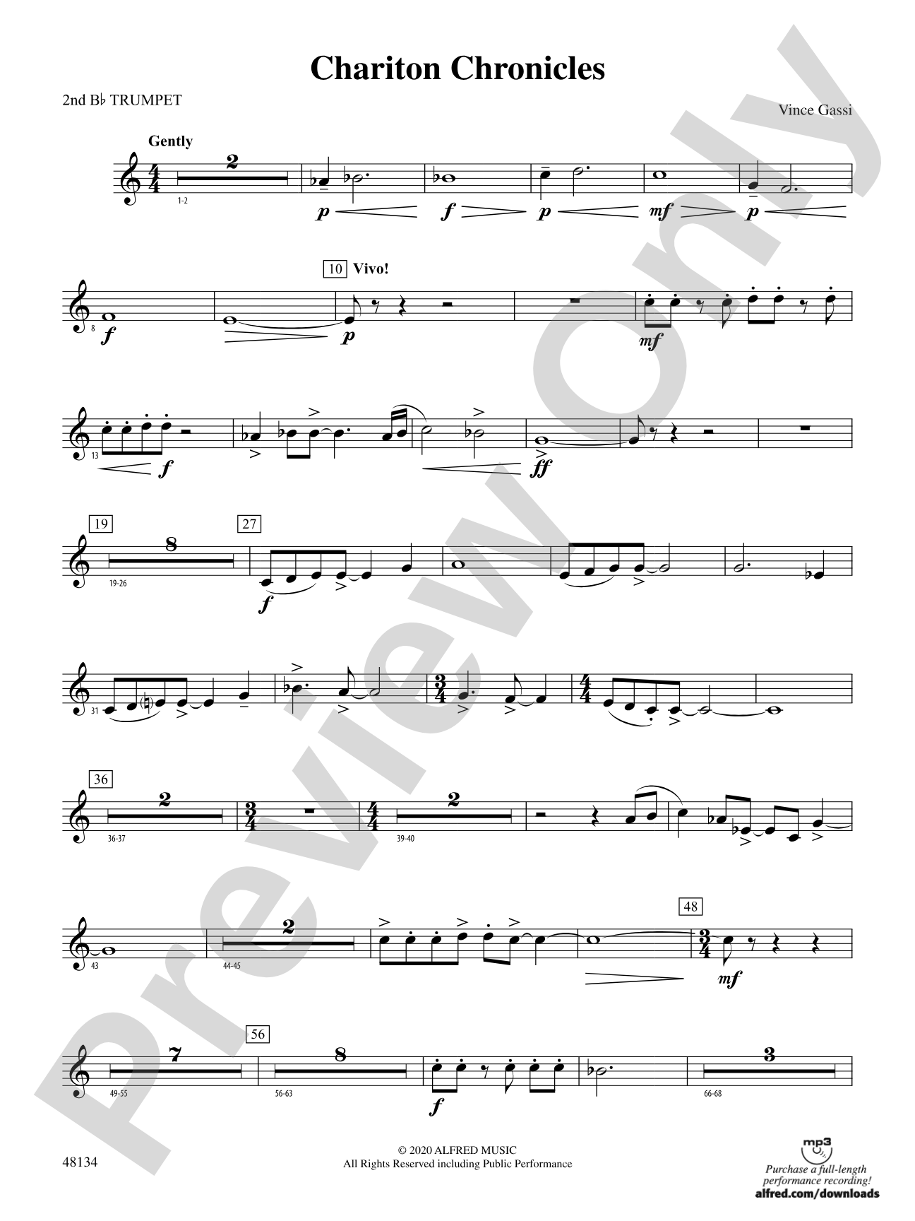 Chariton Chronicles: 2nd B-flat Trumpet