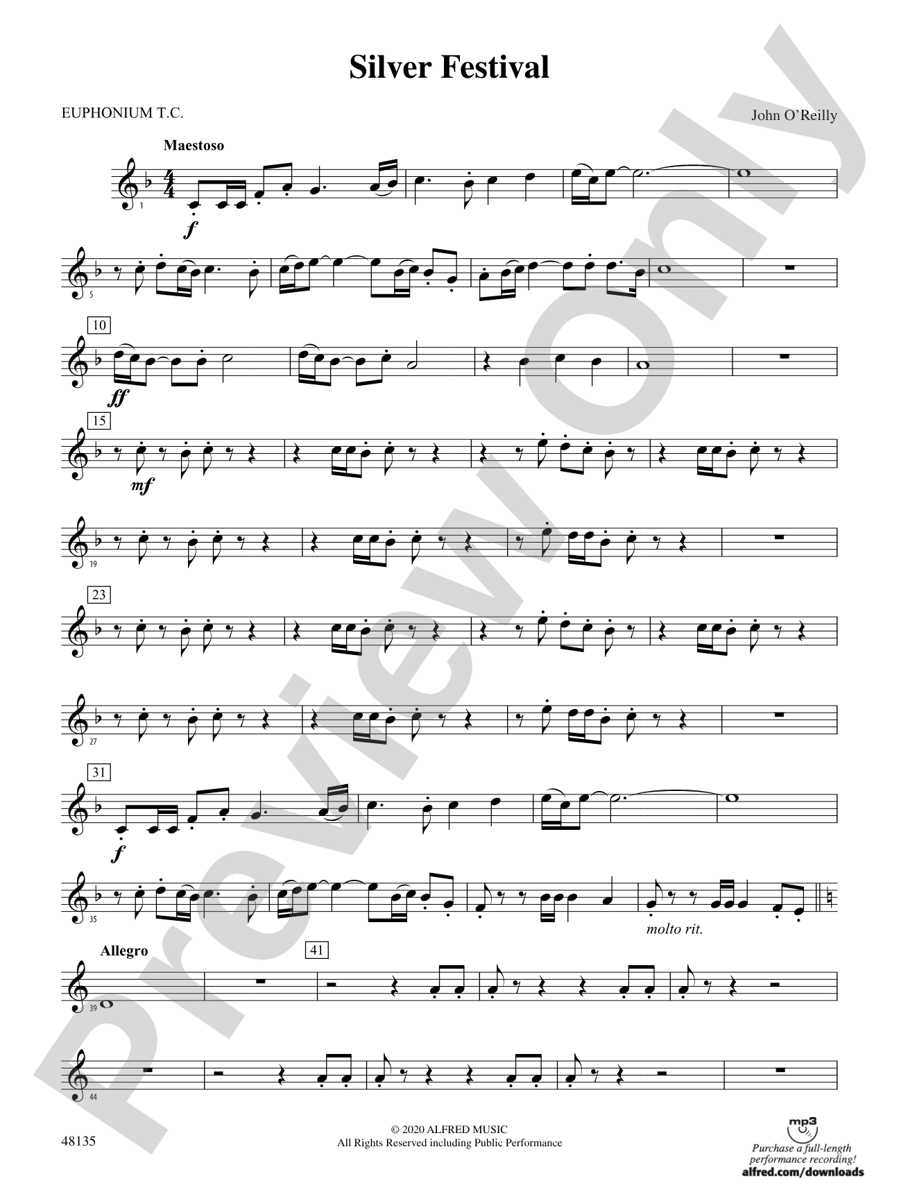 Silver Festival: Baritone T.C.