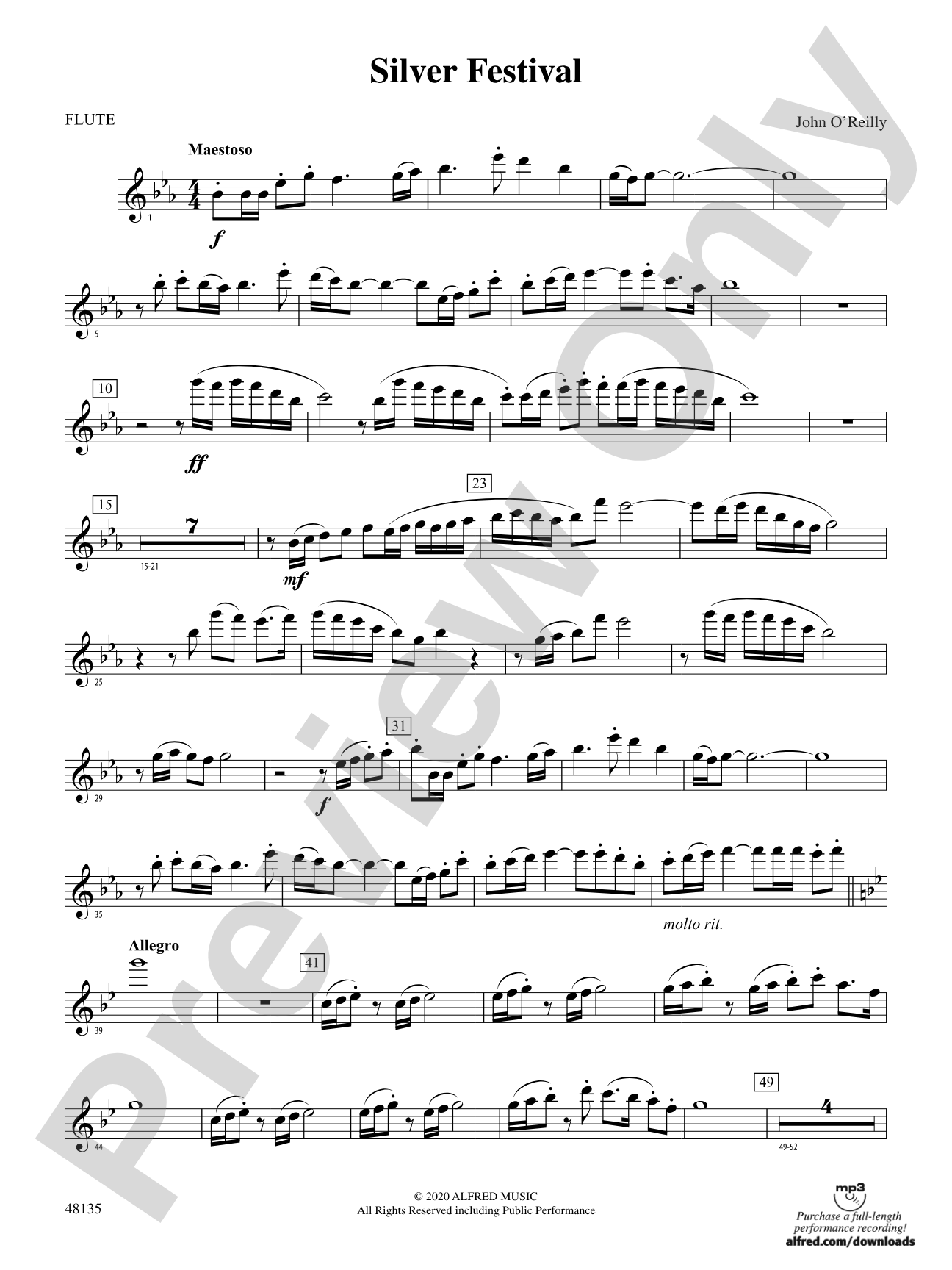 Silver Festival: Flute