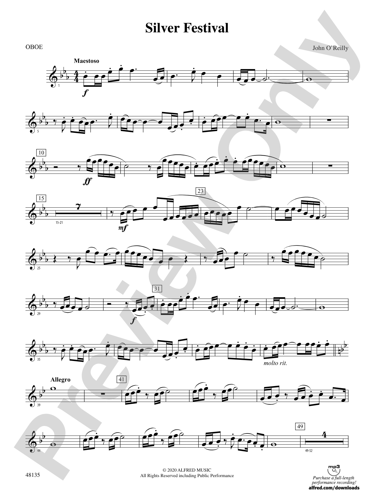 Silver Festival: Oboe