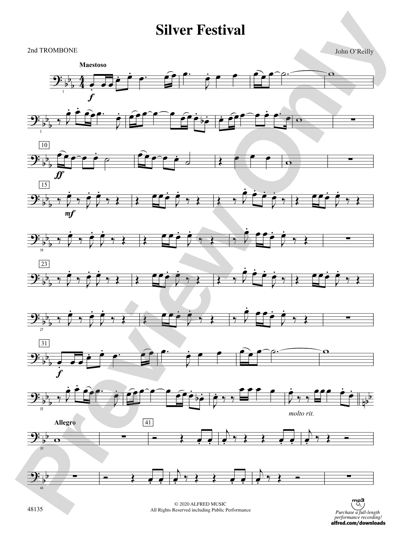 Silver Festival: 2nd Trombone