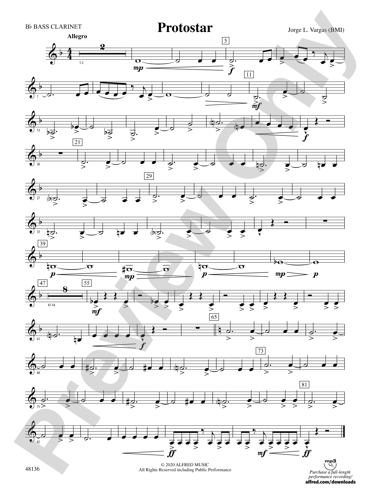 Protostar: B-flat Bass Clarinet