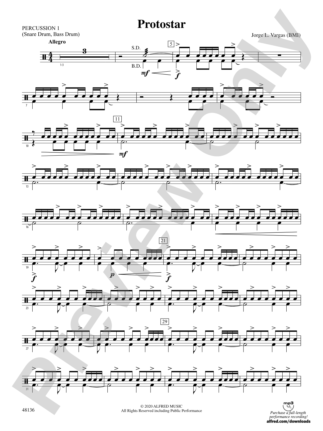 Protostar: 1st Percussion