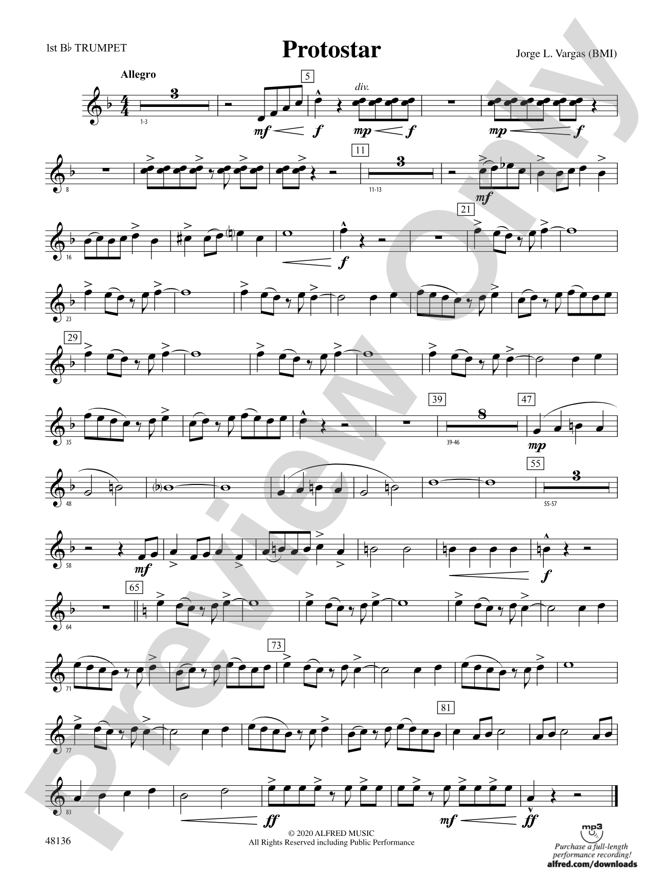 Protostar: 1st B-flat Trumpet
