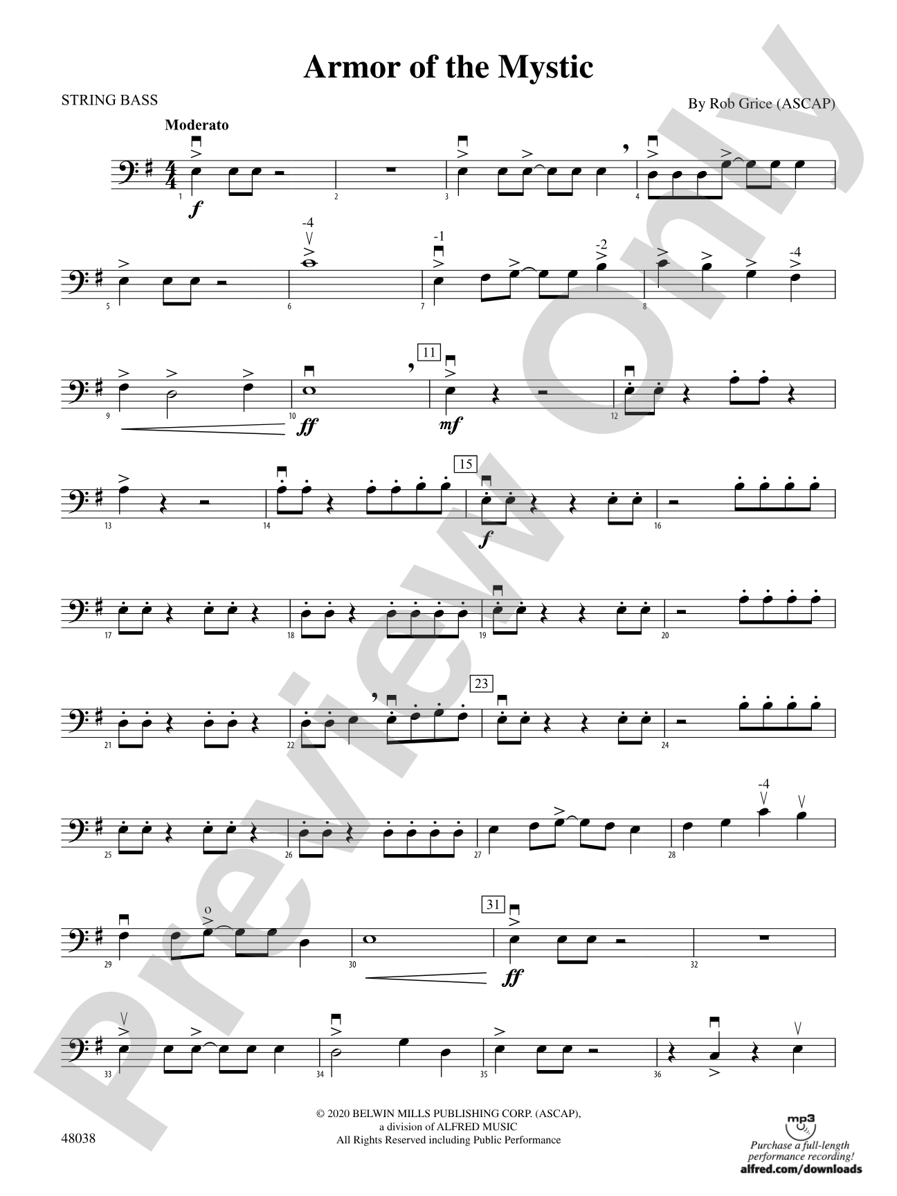 Armor of the Mystic: String Bass