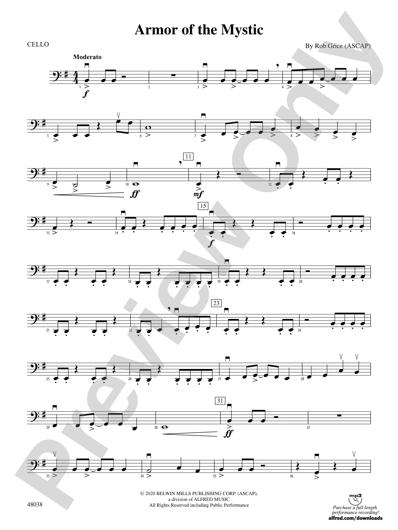 Armor of the Mystic: Cello