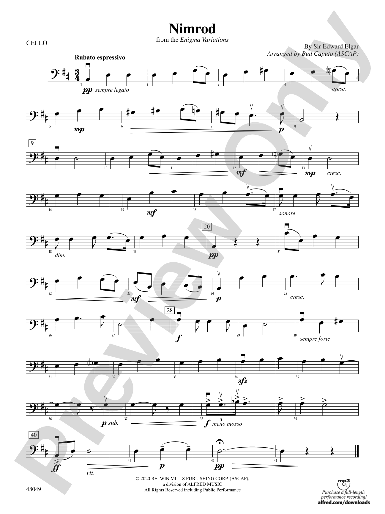 Nimrod: Cello