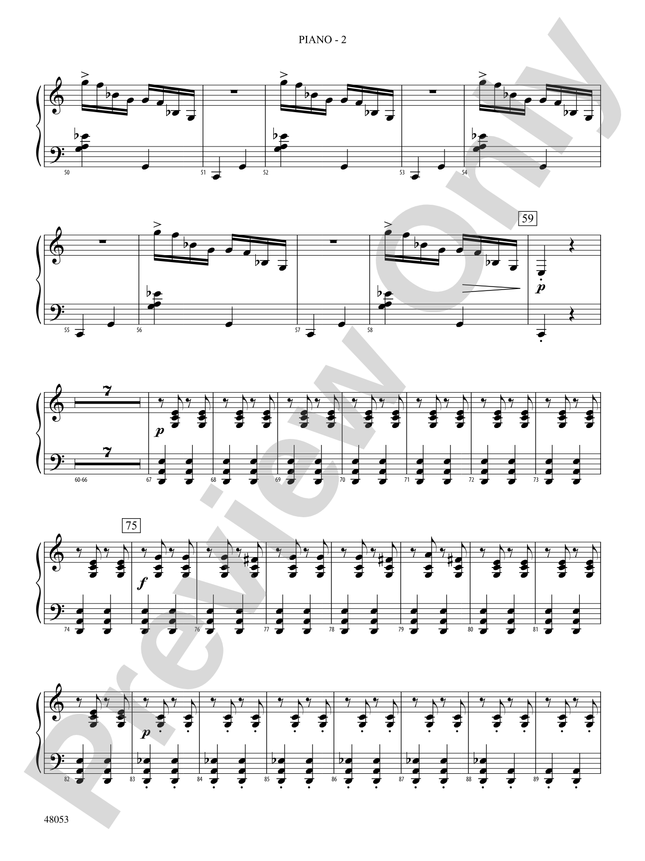 Danza Ritual del Fuego: Piano Accompaniment