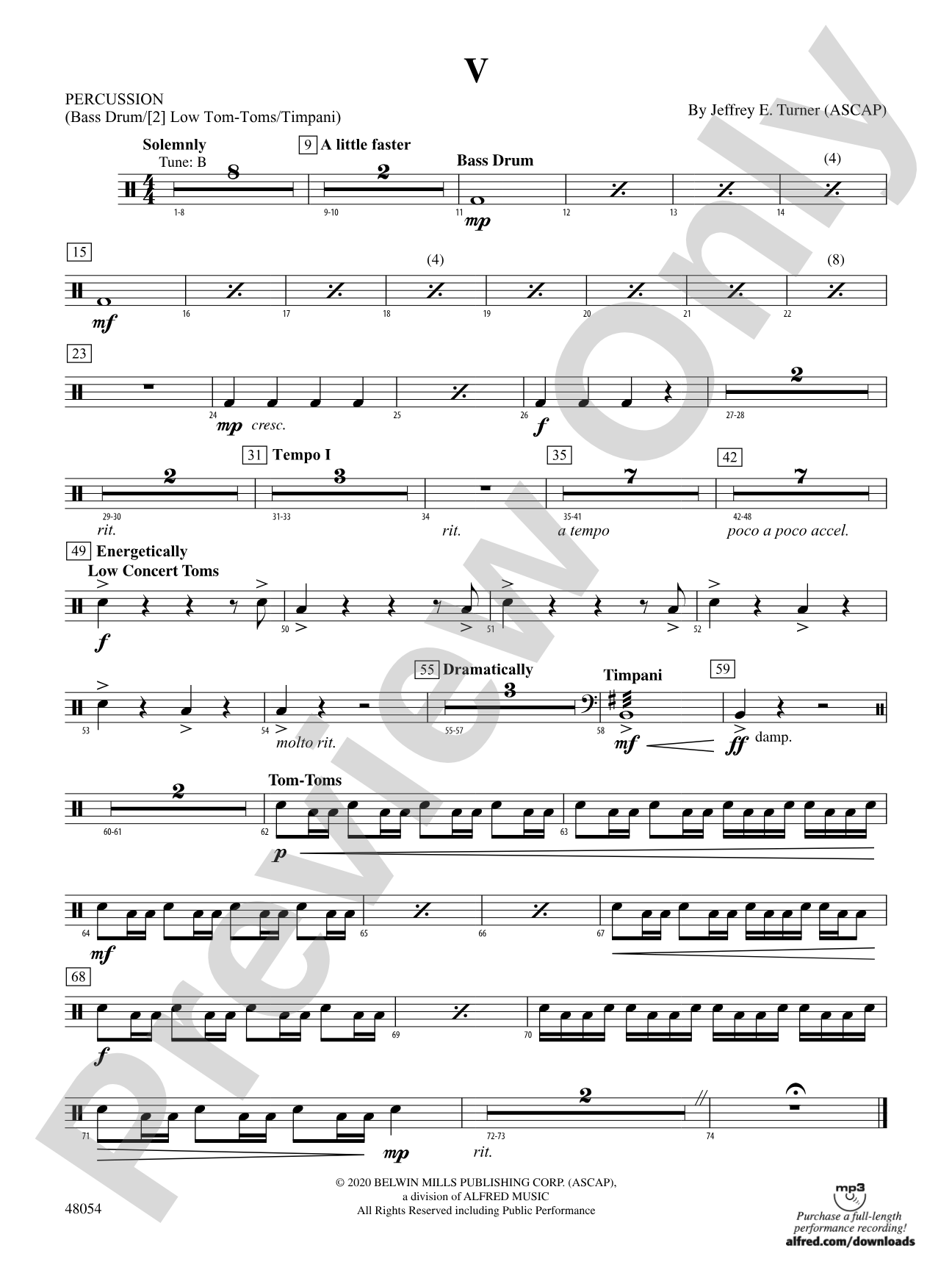 V: 1st Percussion