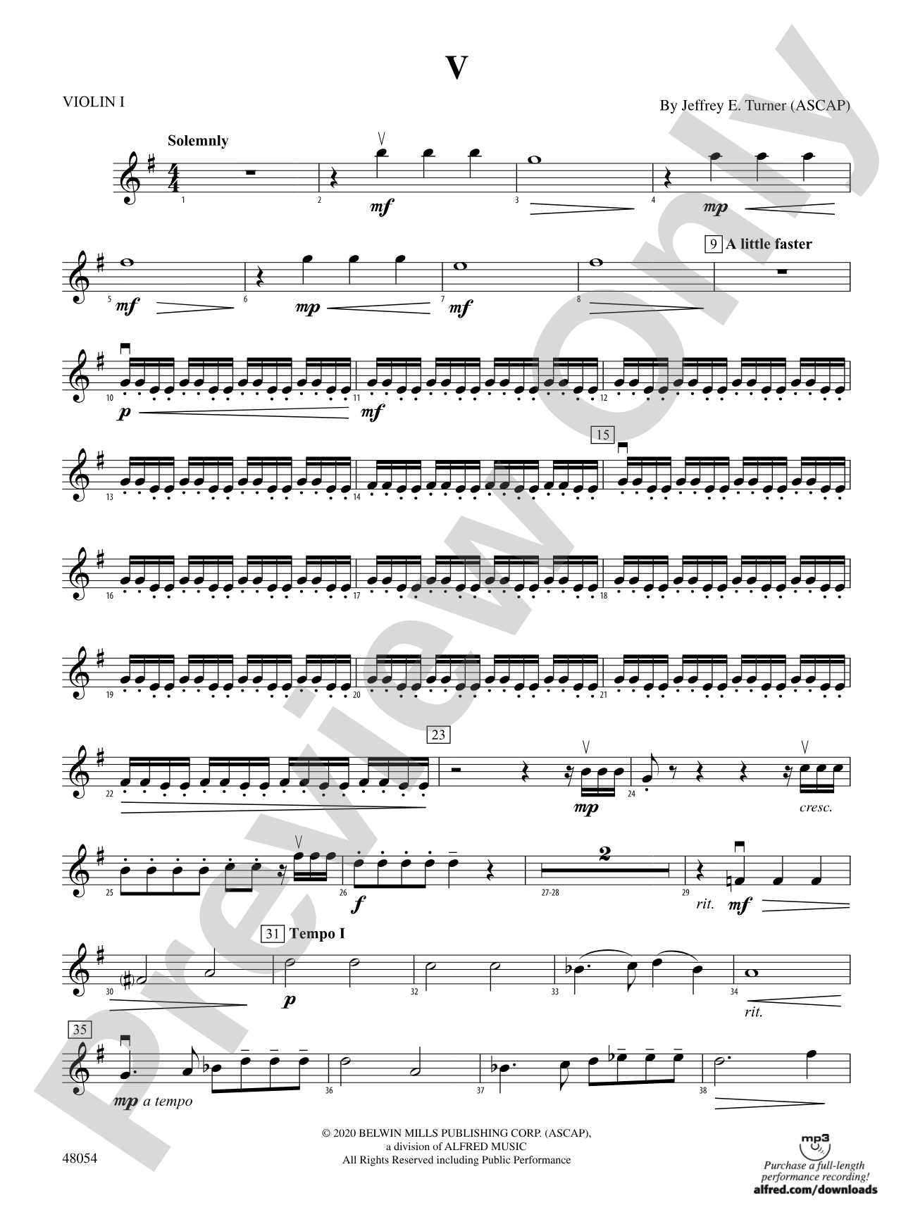 V: 1st Violin