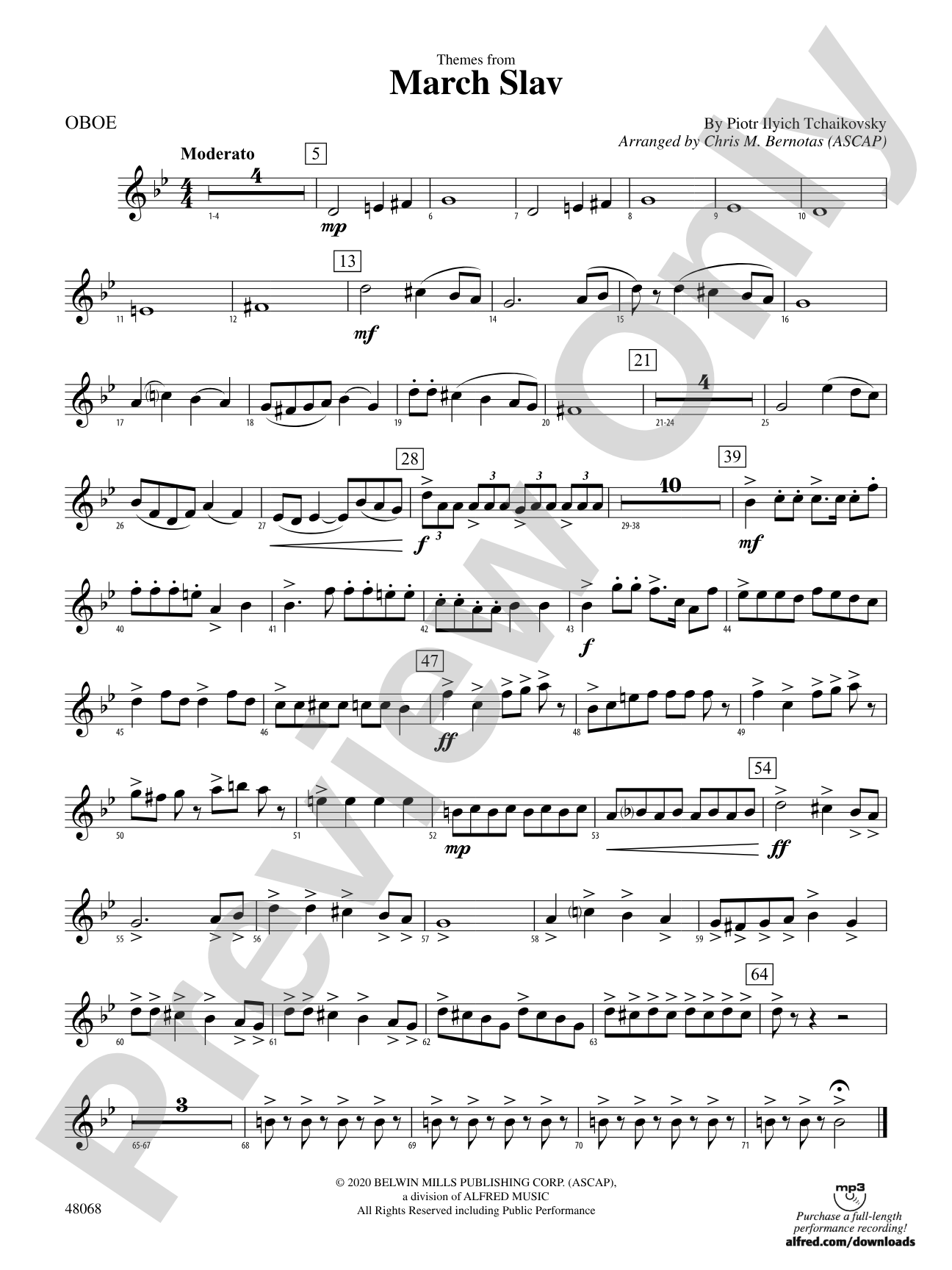 March Slav: Oboe