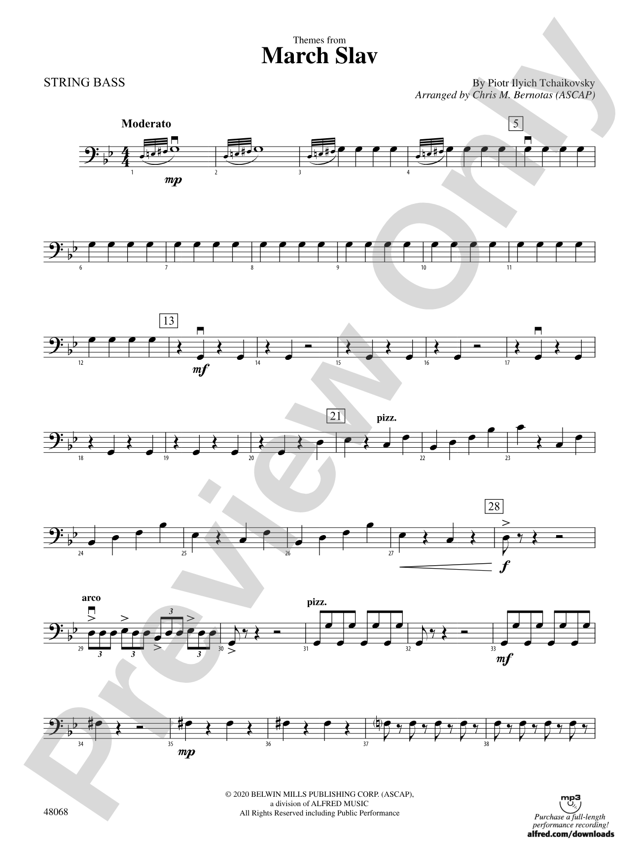 March Slav: String Bass