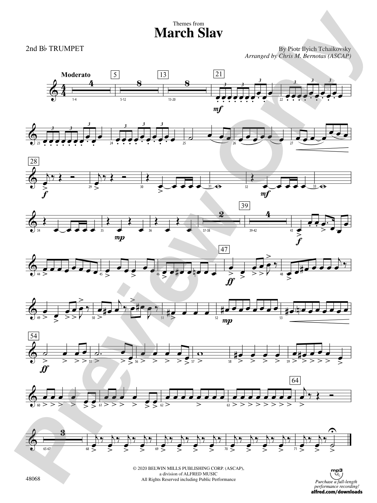 March Slav: 2nd B-flat Trumpet
