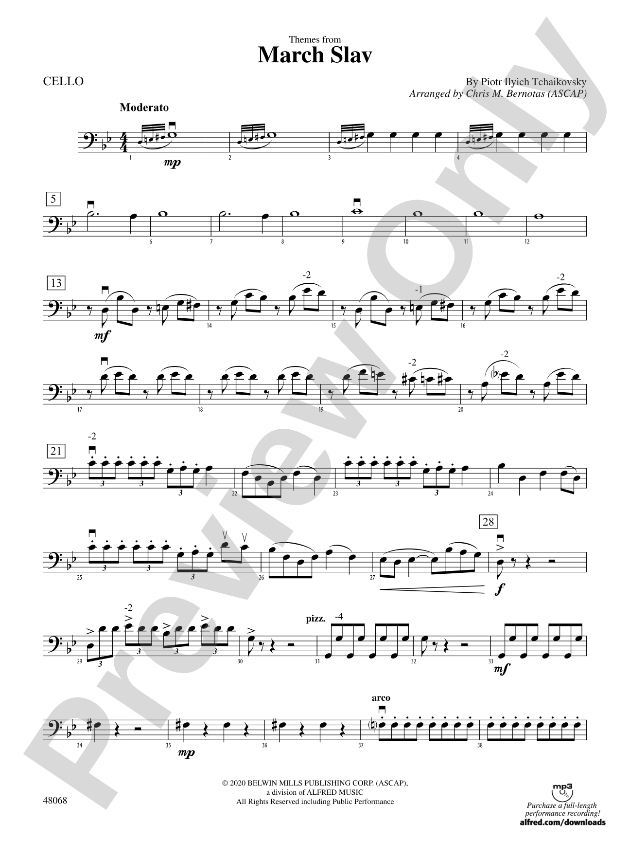 March Slav: Cello