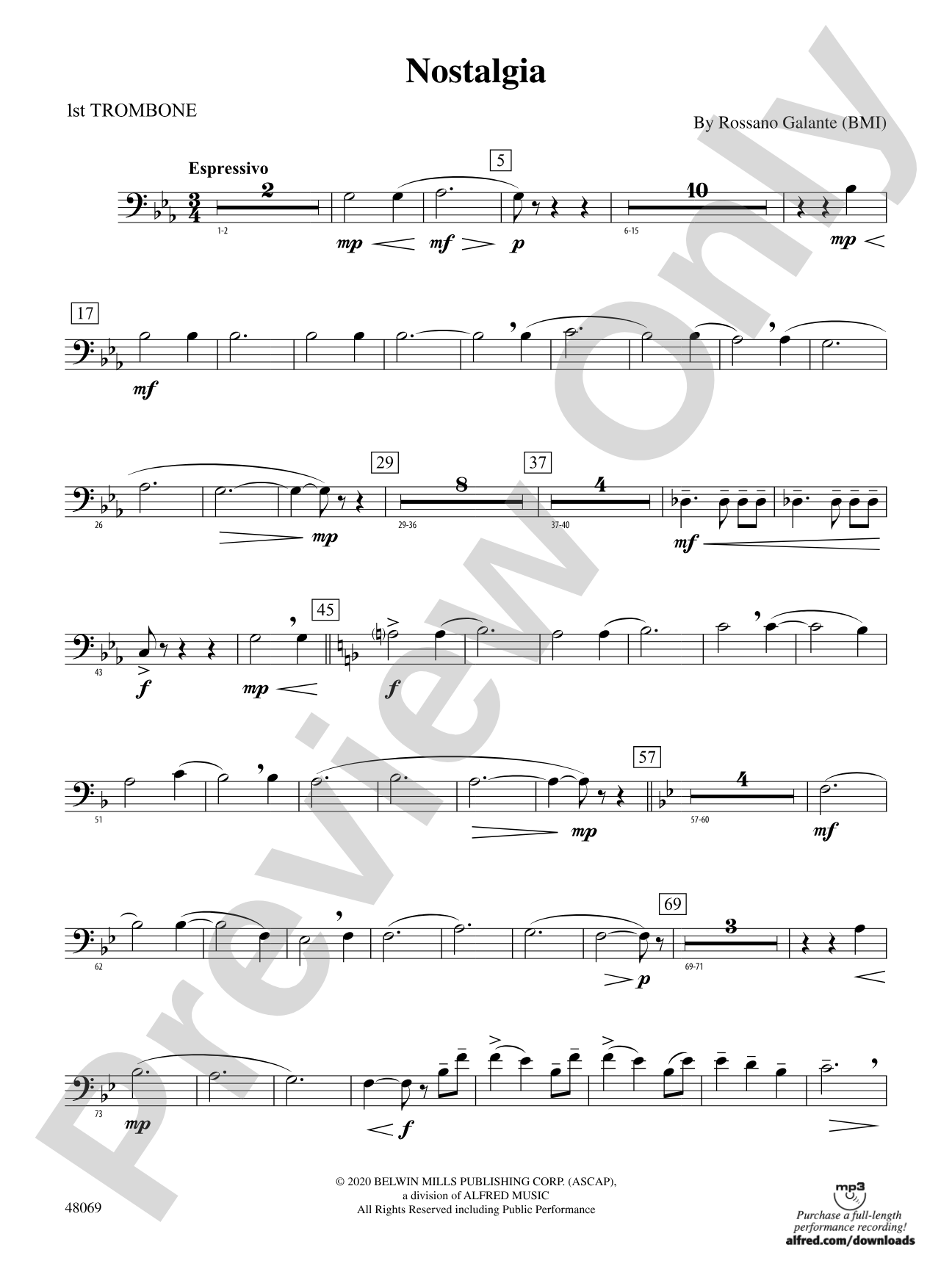 Nostalgia: 1st Trombone