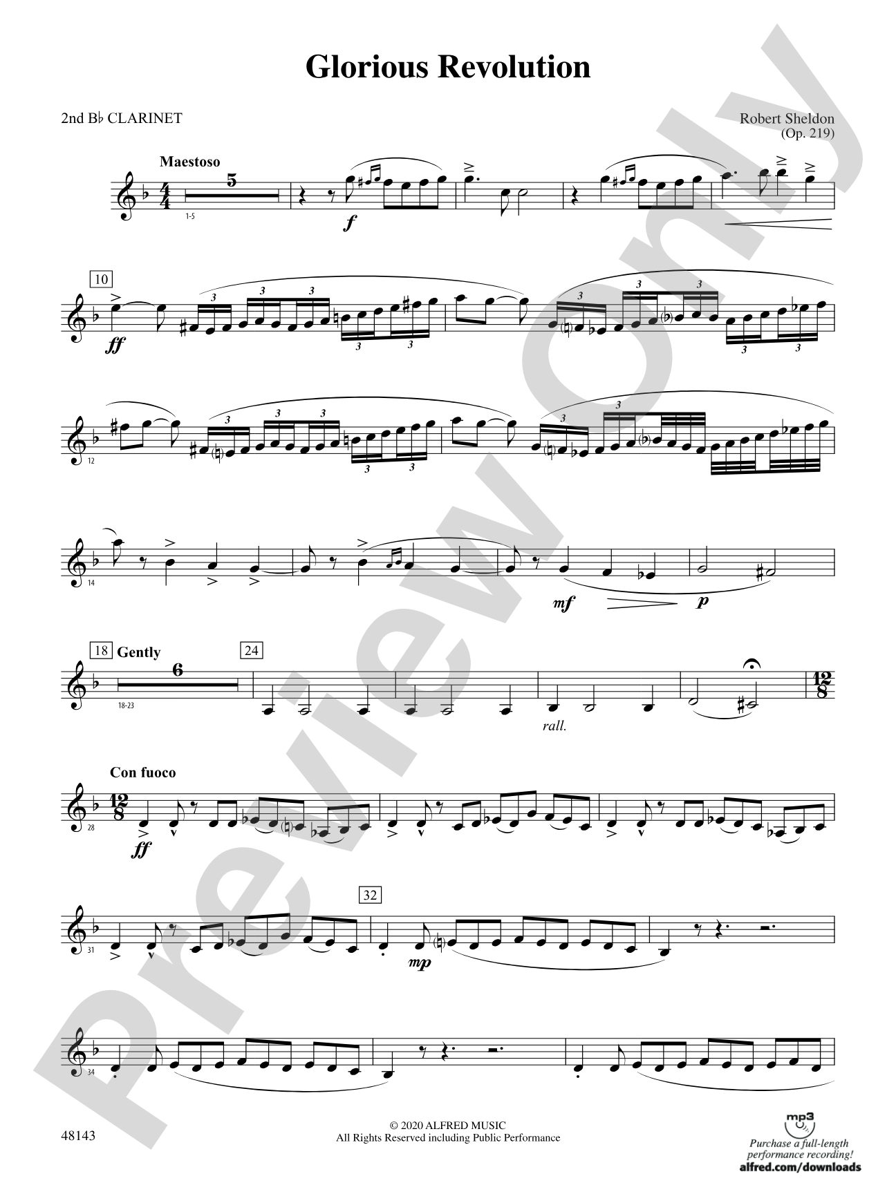 Glorious Revolution: 2nd B-flat Clarinet