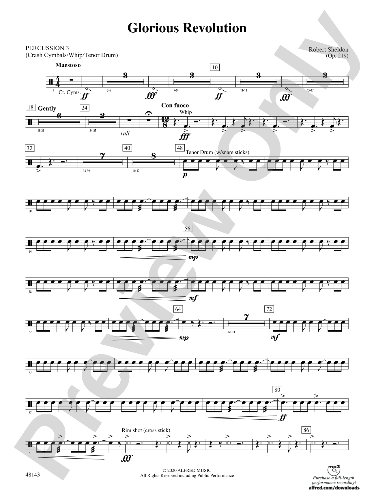 Glorious Revolution: 3rd Percussion
