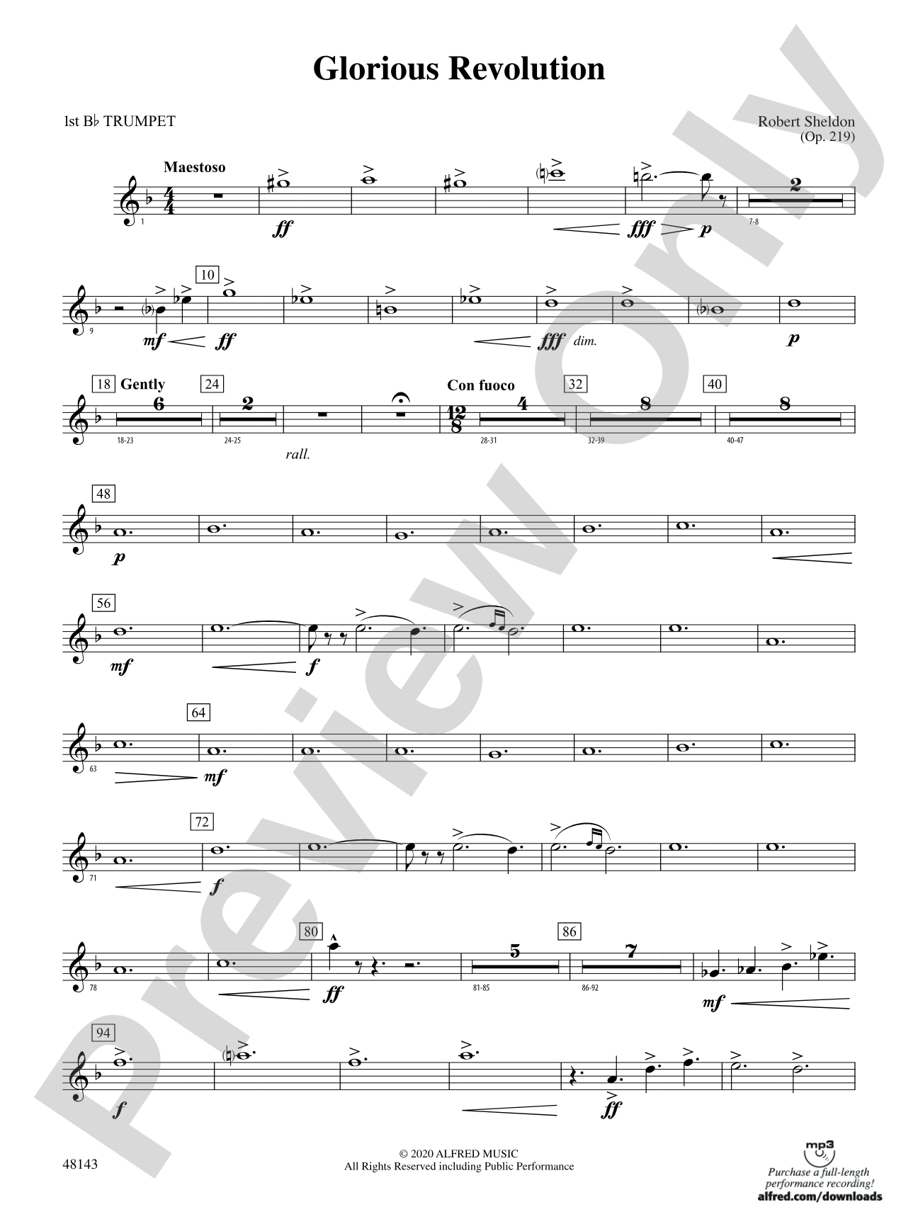 Glorious Revolution: 1st B-flat Trumpet