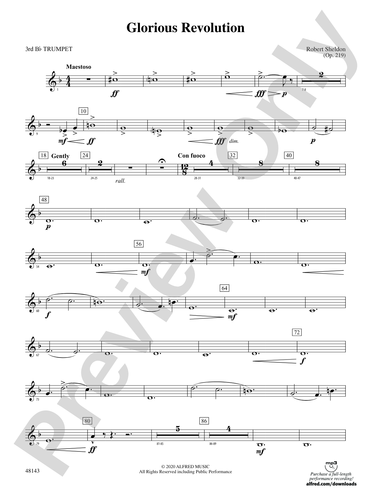 Glorious Revolution: 3rd B-flat Trumpet