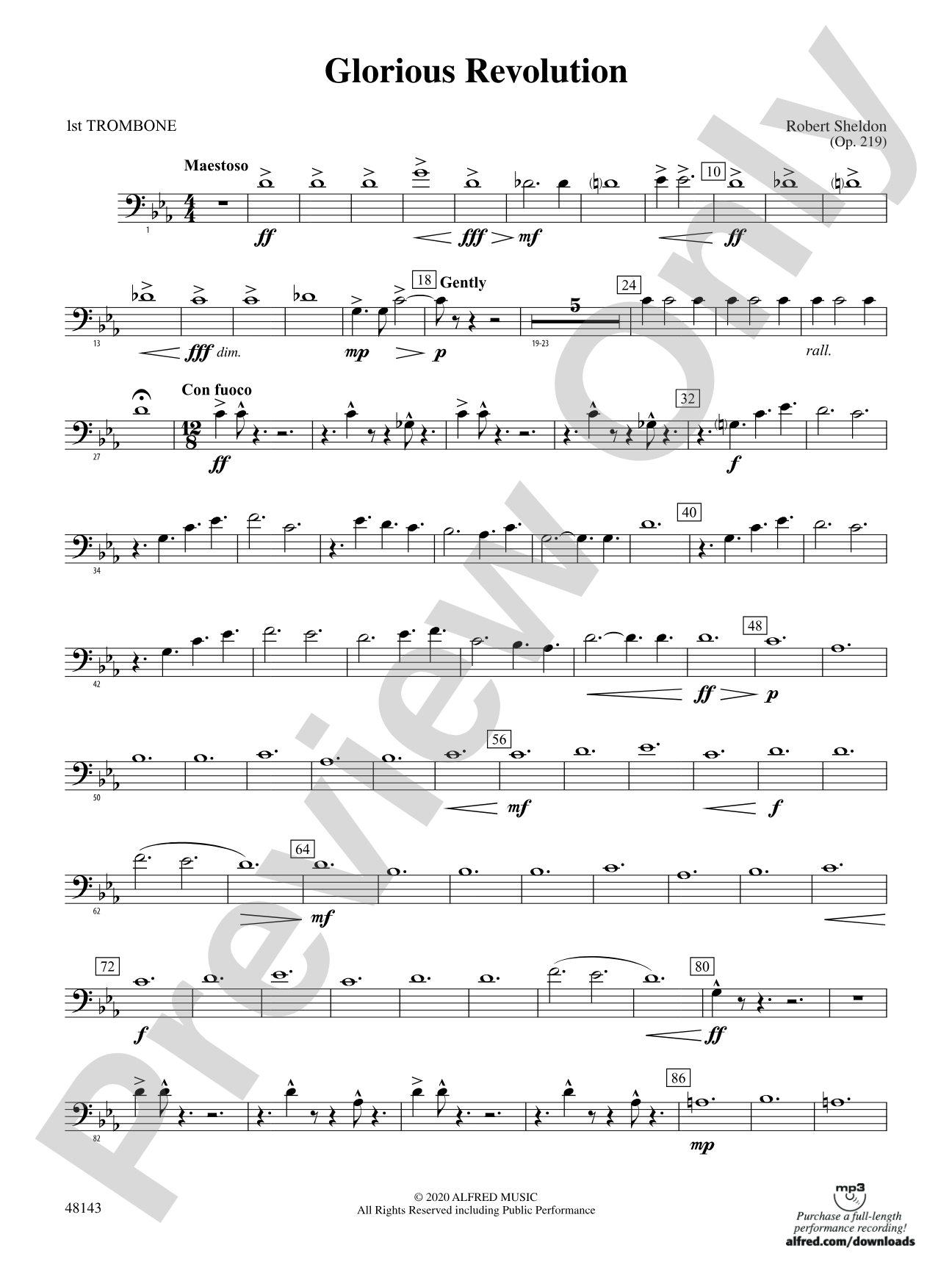 Glorious Revolution: 1st Trombone