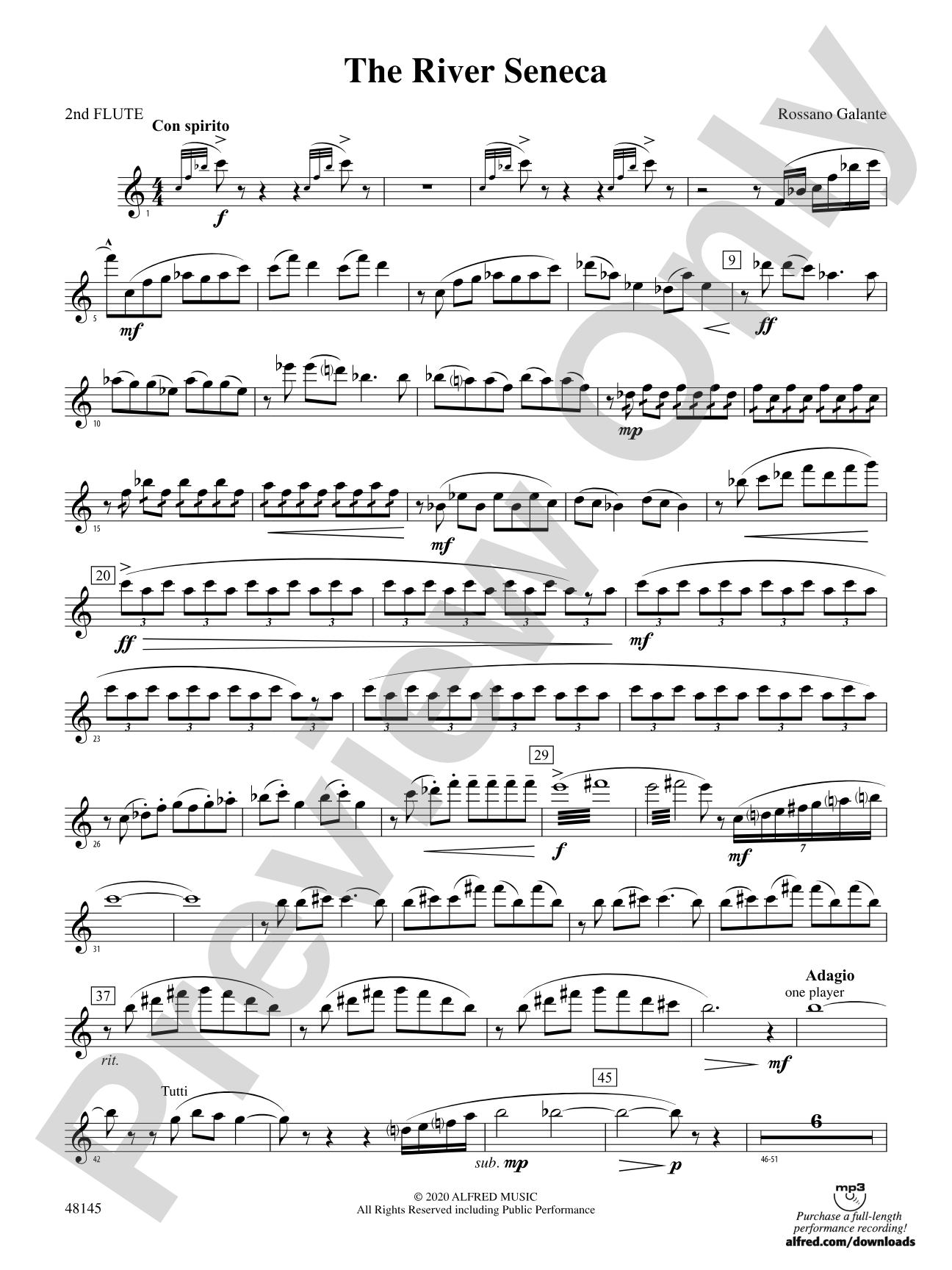The River Seneca: 2nd Flute