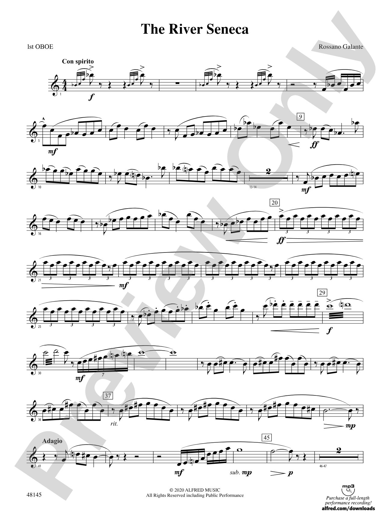 The River Seneca: Oboe