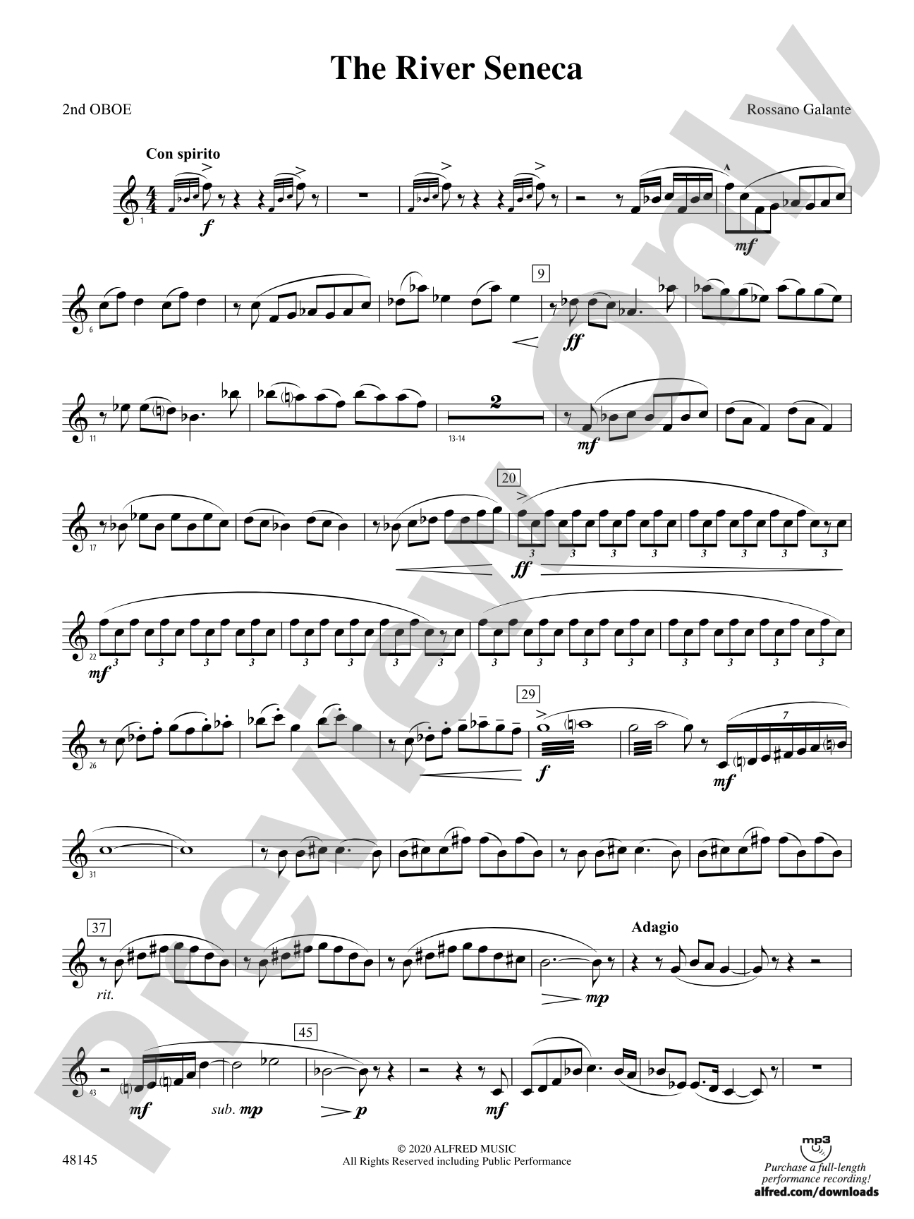 The River Seneca: 2nd Oboe