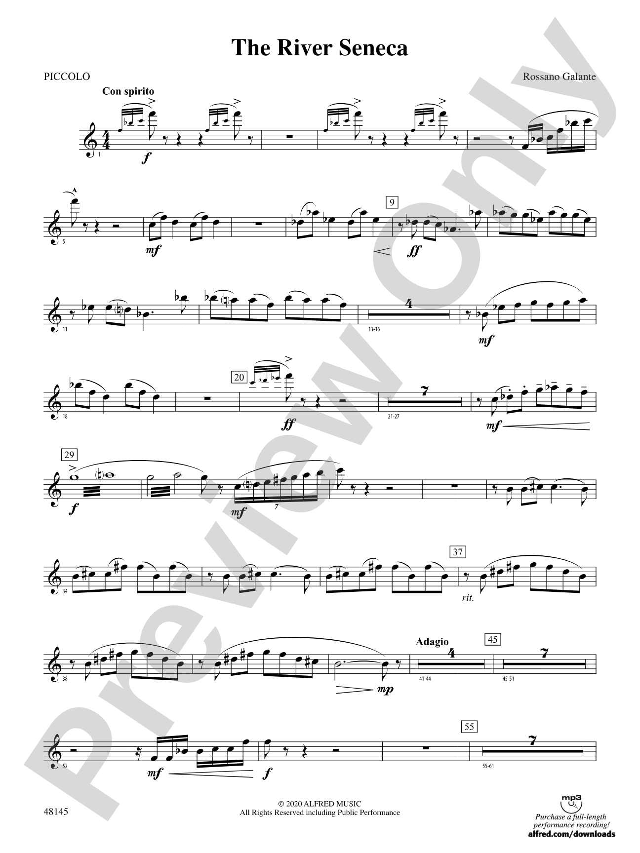 The River Seneca: Piccolo
